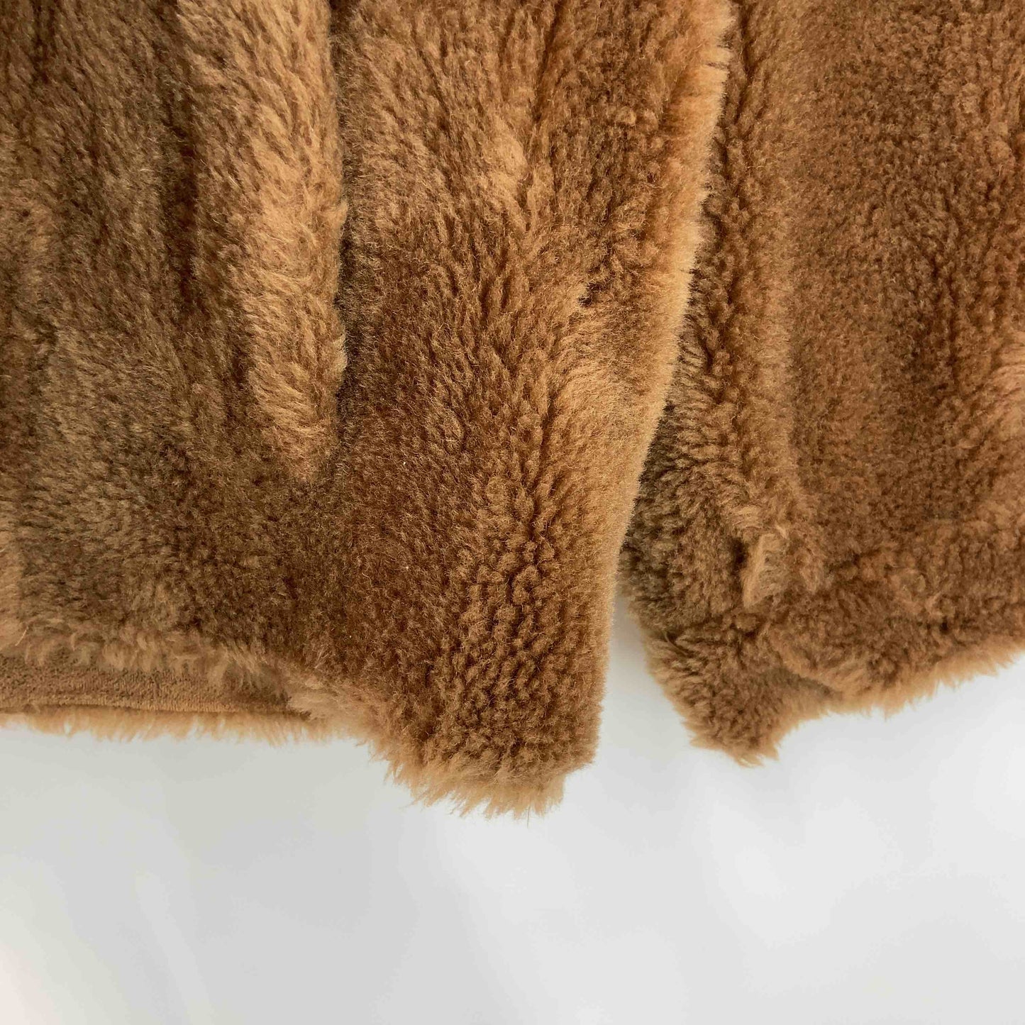 レディース ブルゾン 茶色 羊毛100% ブラウン