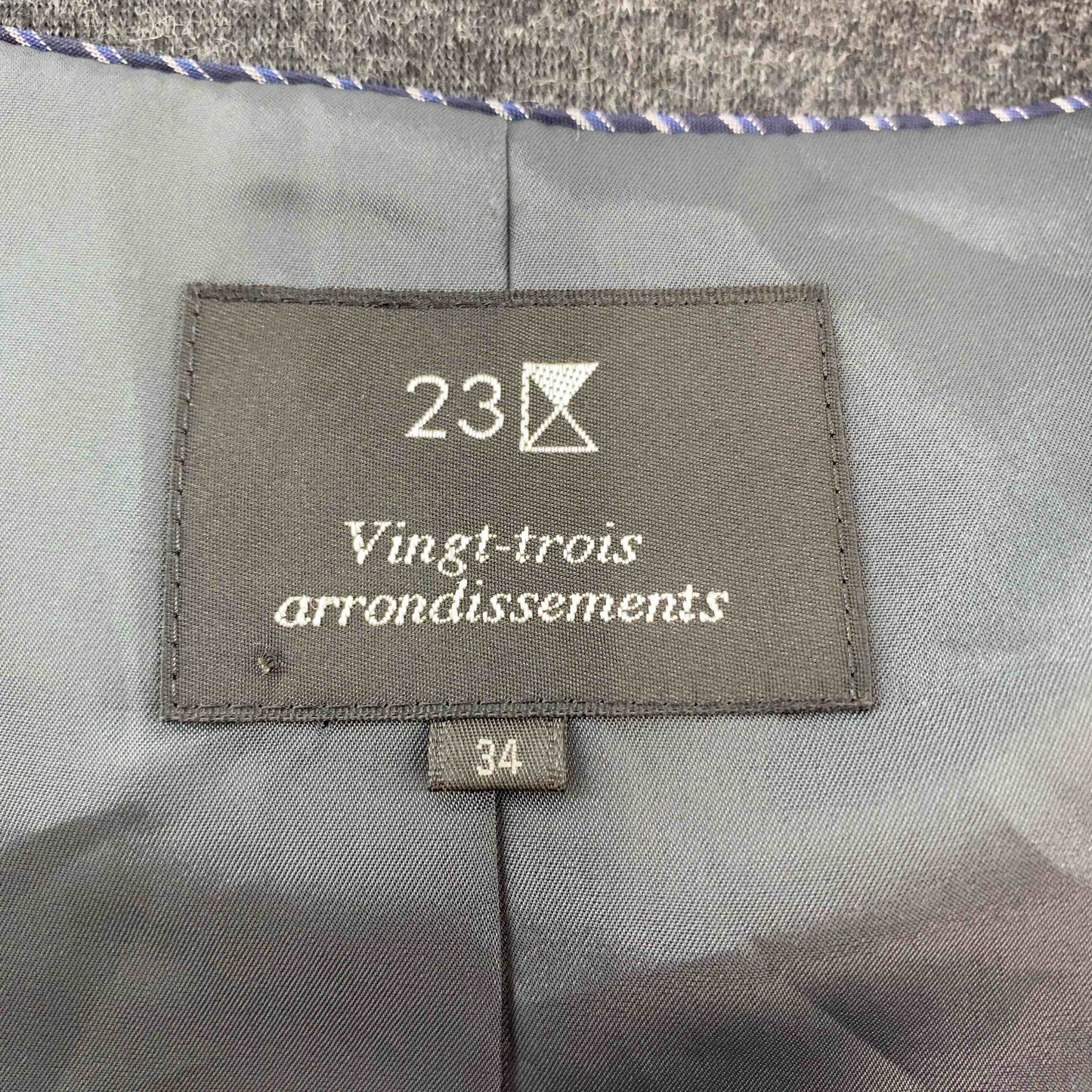 23区 ニジュウサンク レディース ノーカラージャケット