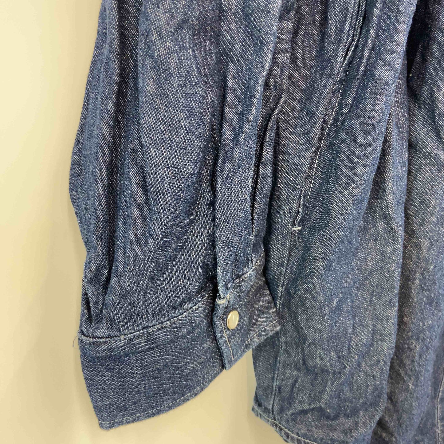 メンズ 長袖シャツ デニム ブルー