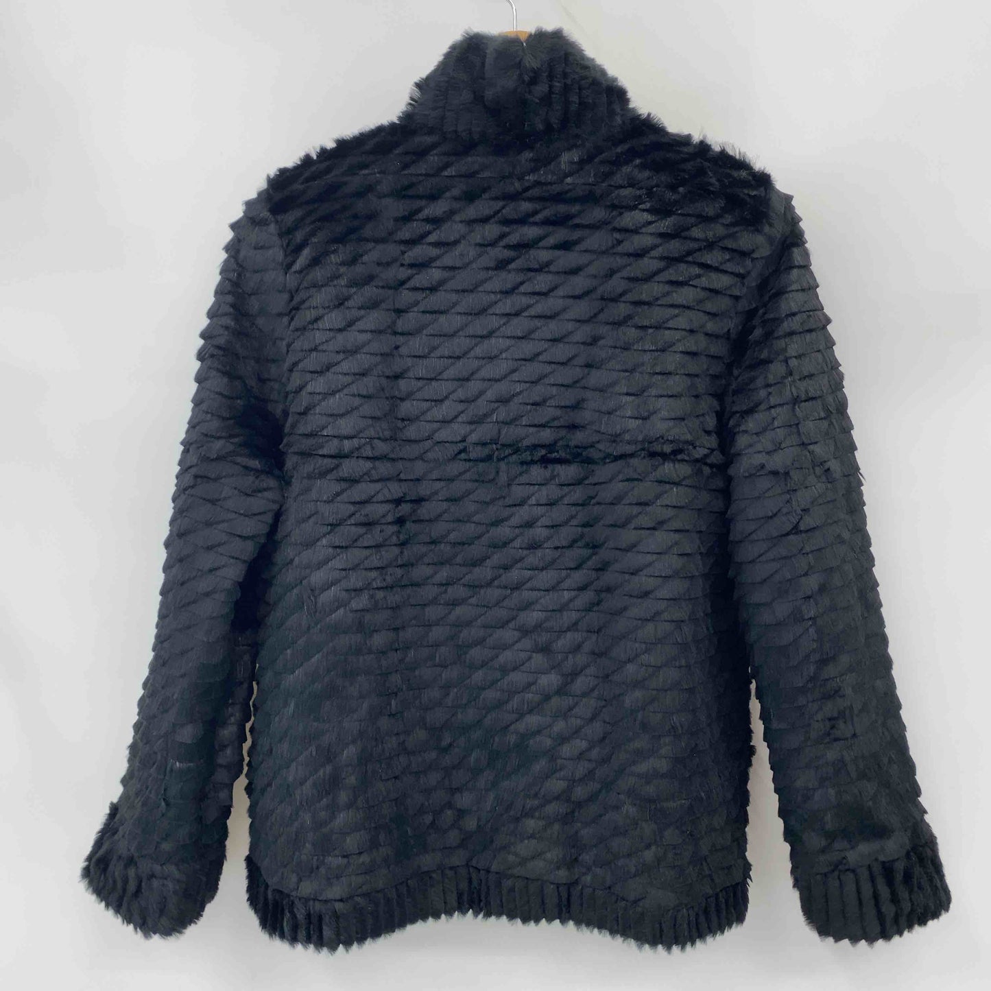 KASUGA  レディース 毛皮/ファーコート リバーシブル ラビットファー ブラック