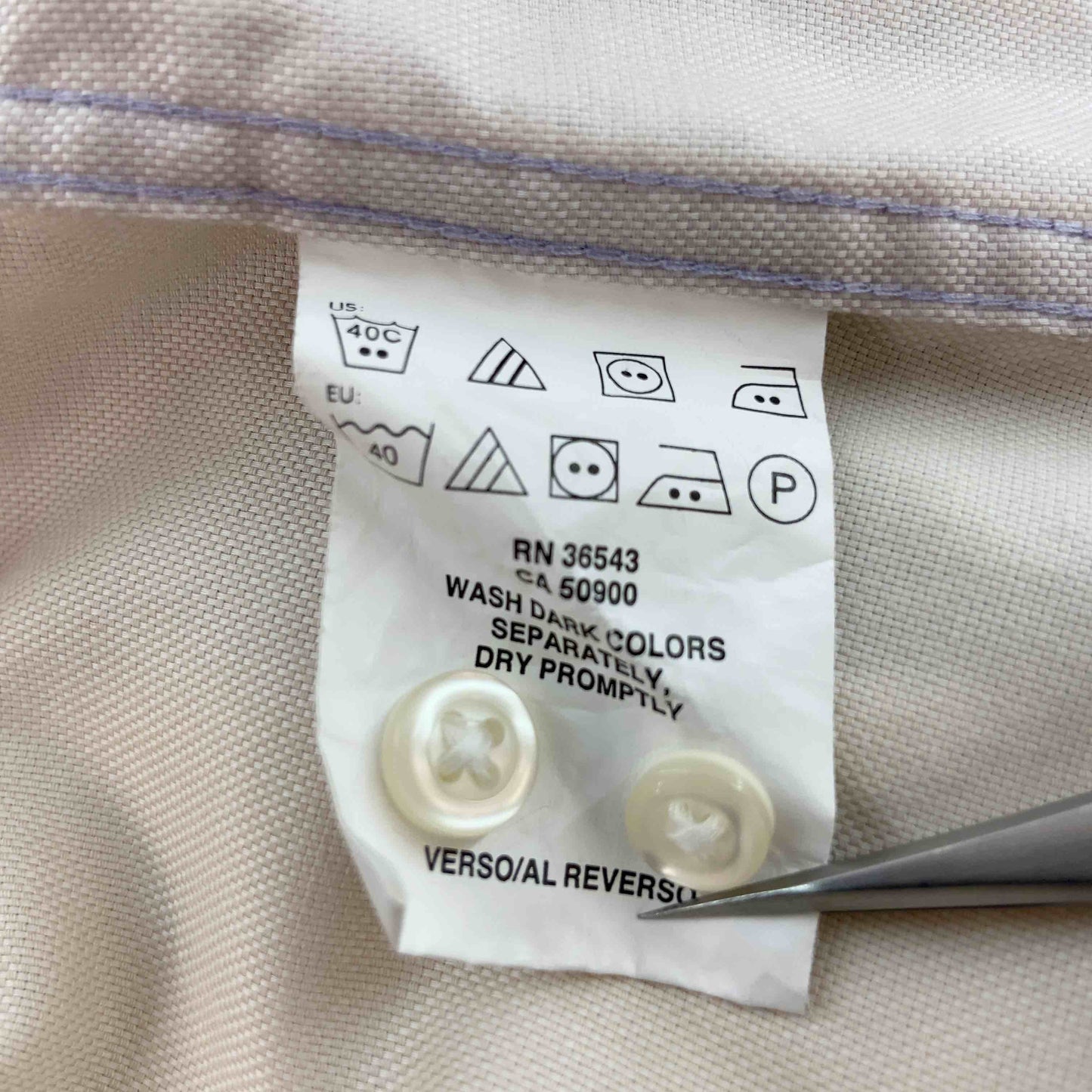 TOMMY HILFIGER トミーヒルフィガー メンズ 長袖シャツ　ベージュ