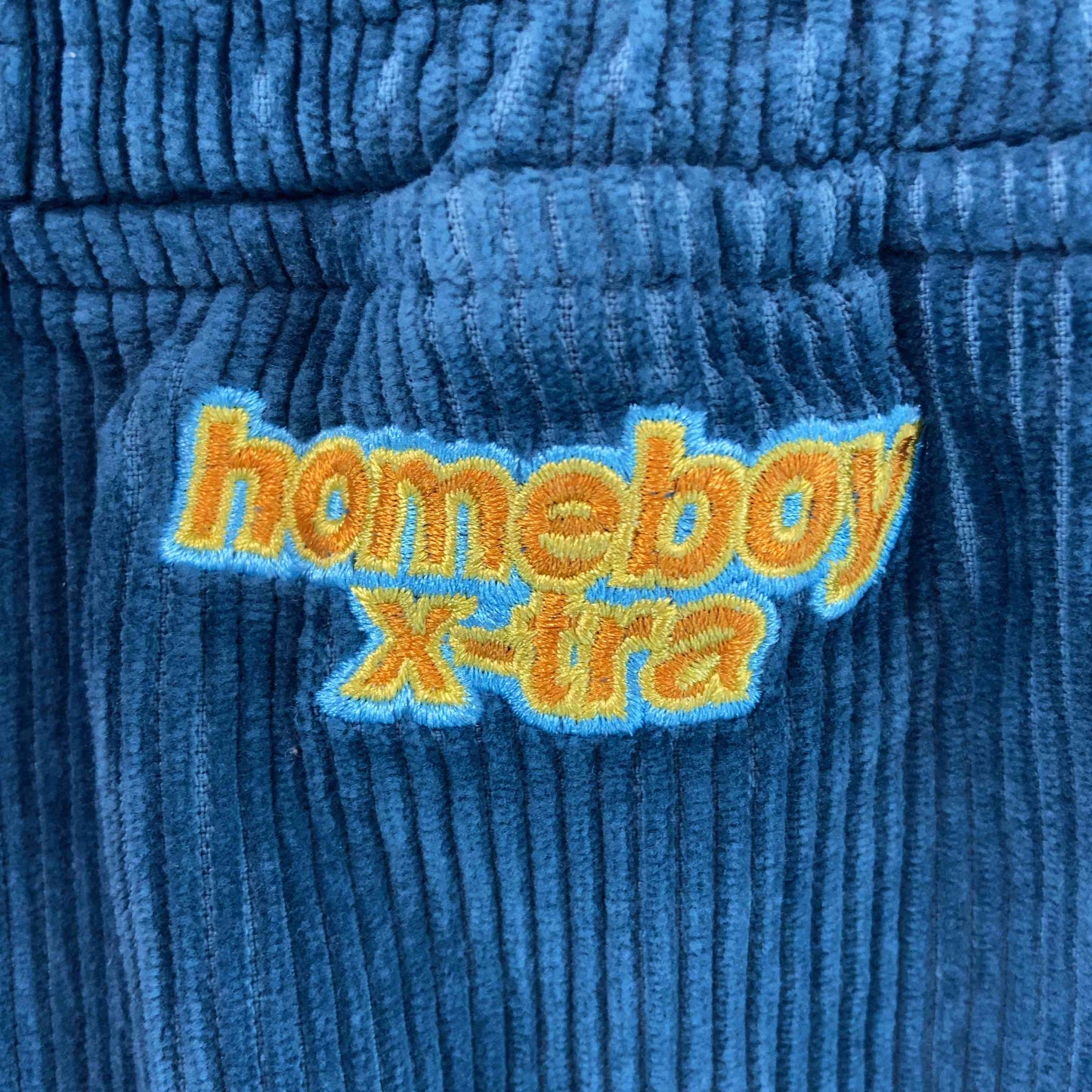 home boy ホームボーイ コーデュロイ調 カジュアルパンツ ウエストゴム ワンポイントロゴ メンズ その他パンツ