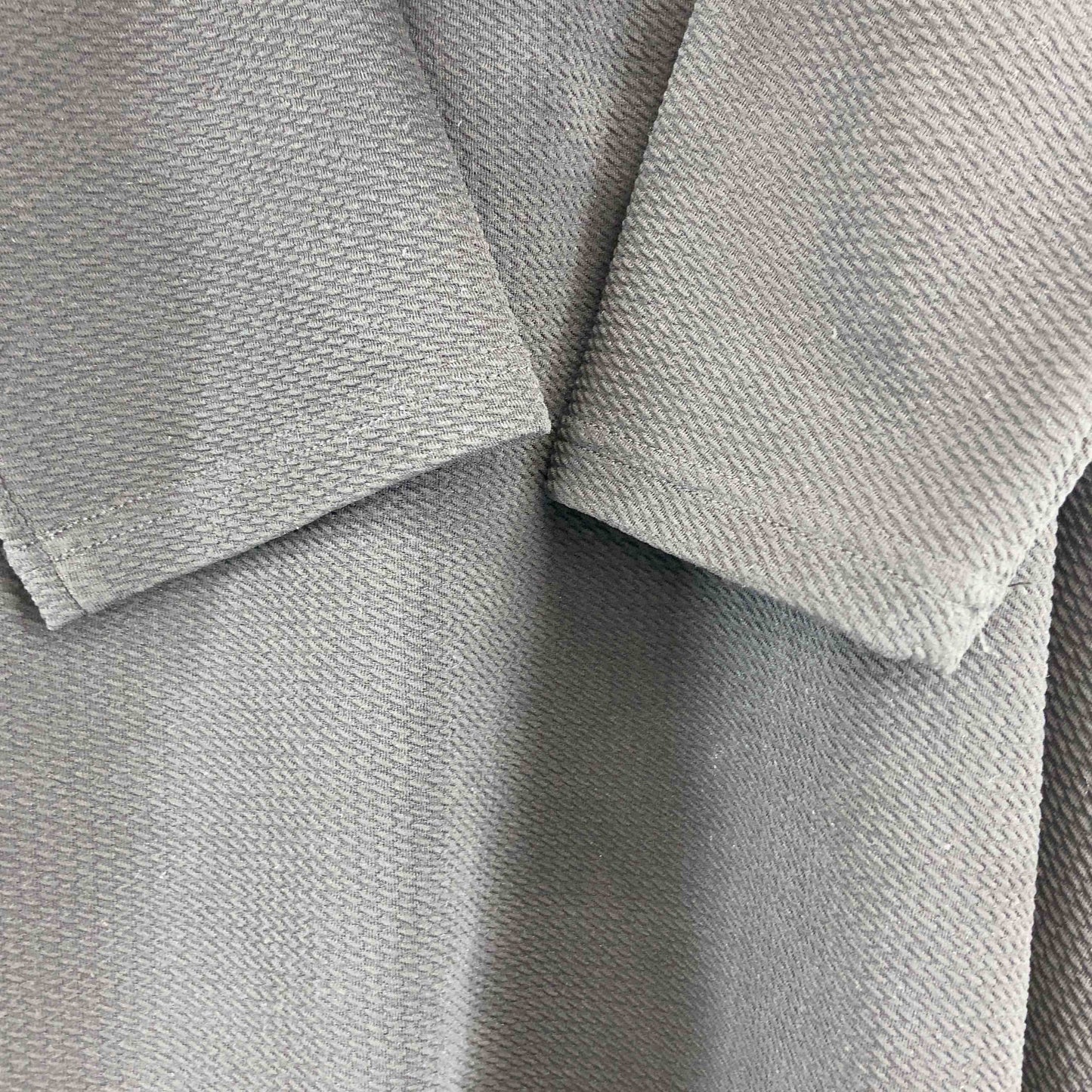 レディース 長袖ワンピース Tシャツワンピース エンボス ブラック