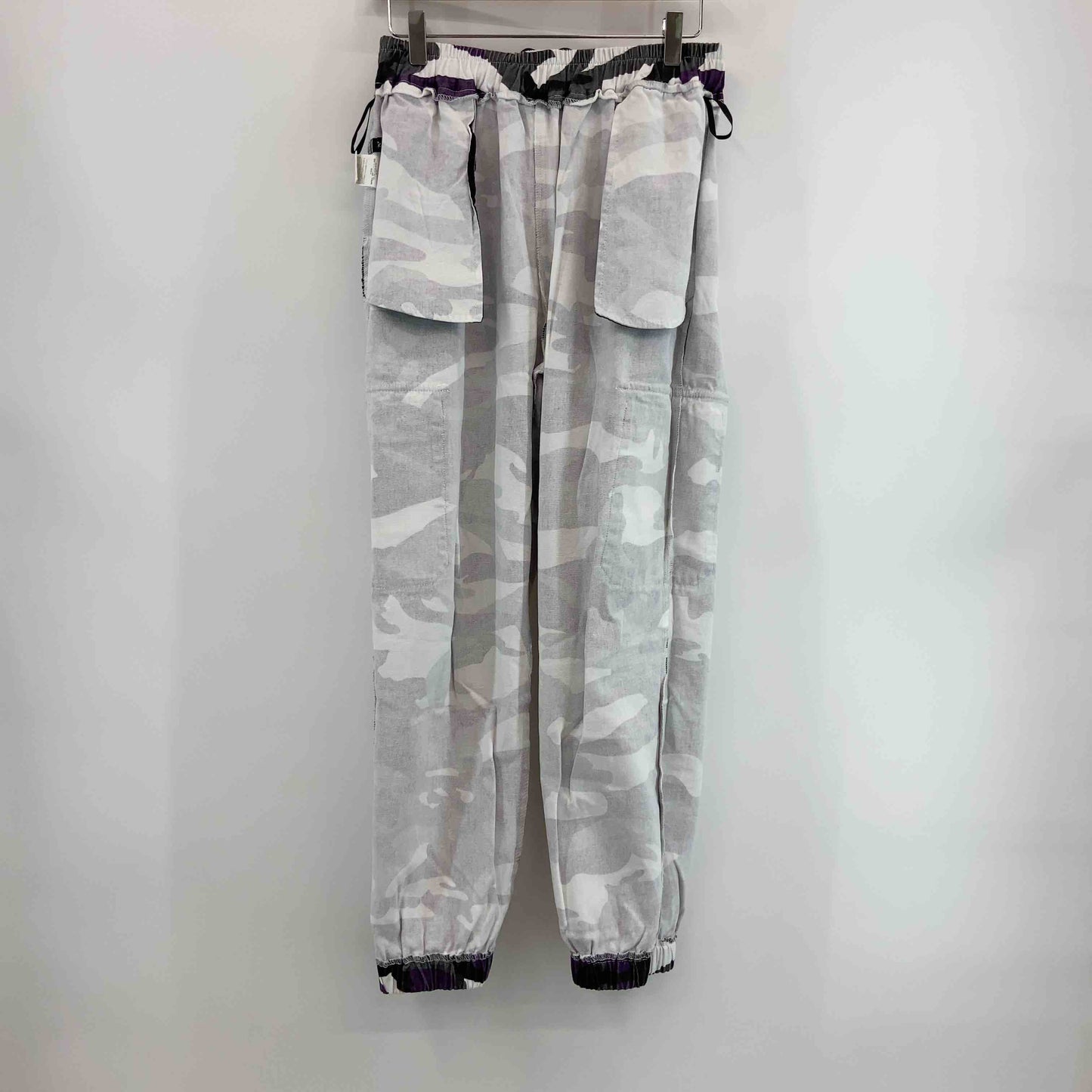 Private pause  紫　黒　白　迷彩柄　サイズL　 メンズ ペインターパンツ