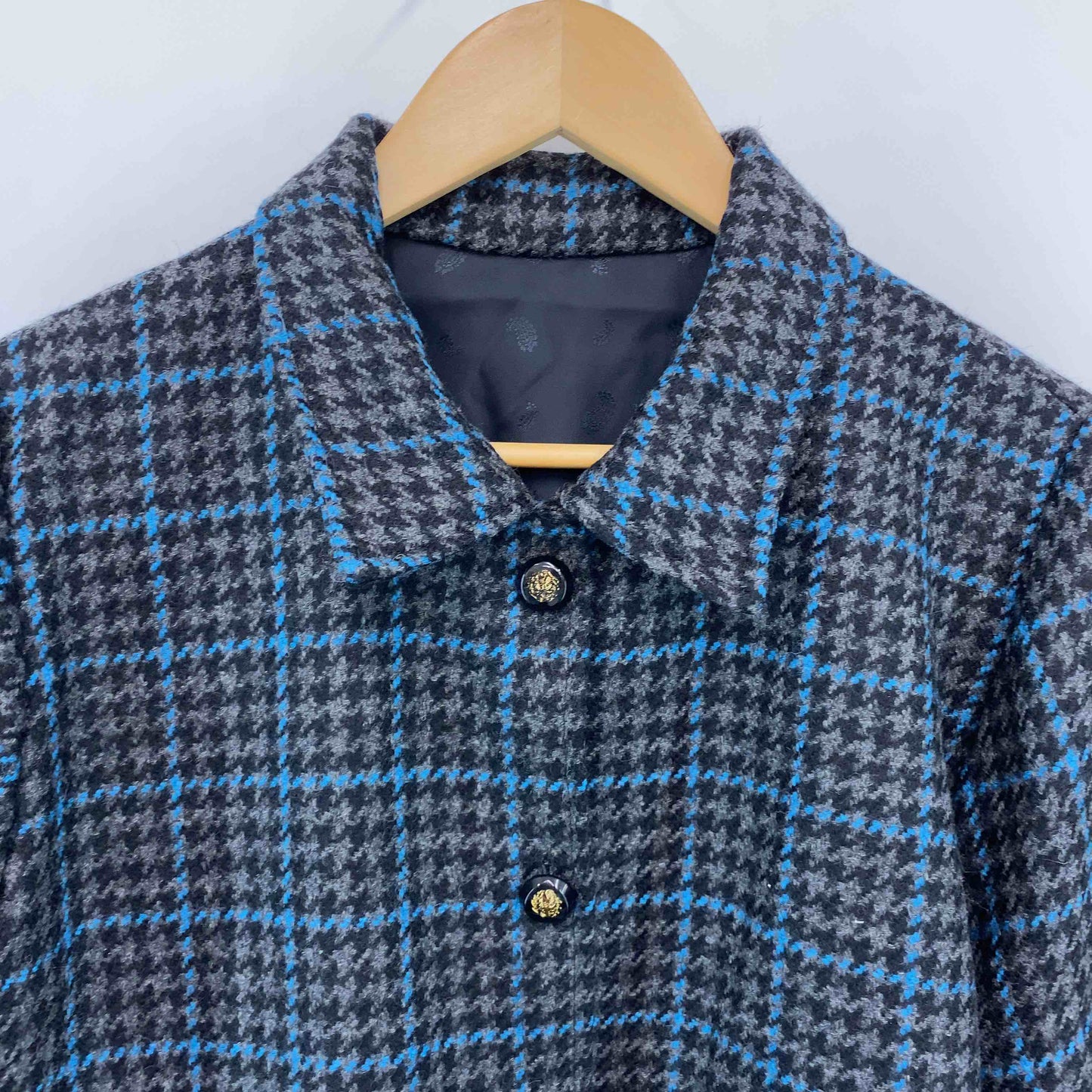 レディース テーラードジャケット 千鳥格子 グレー系