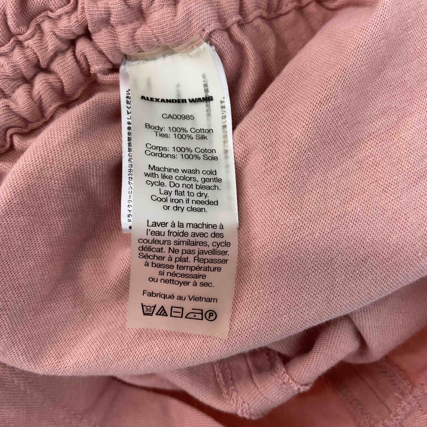 Alexander Wang アレキサンダーワン レディース ノースリーブワンピース サイドシャーリング ピンク