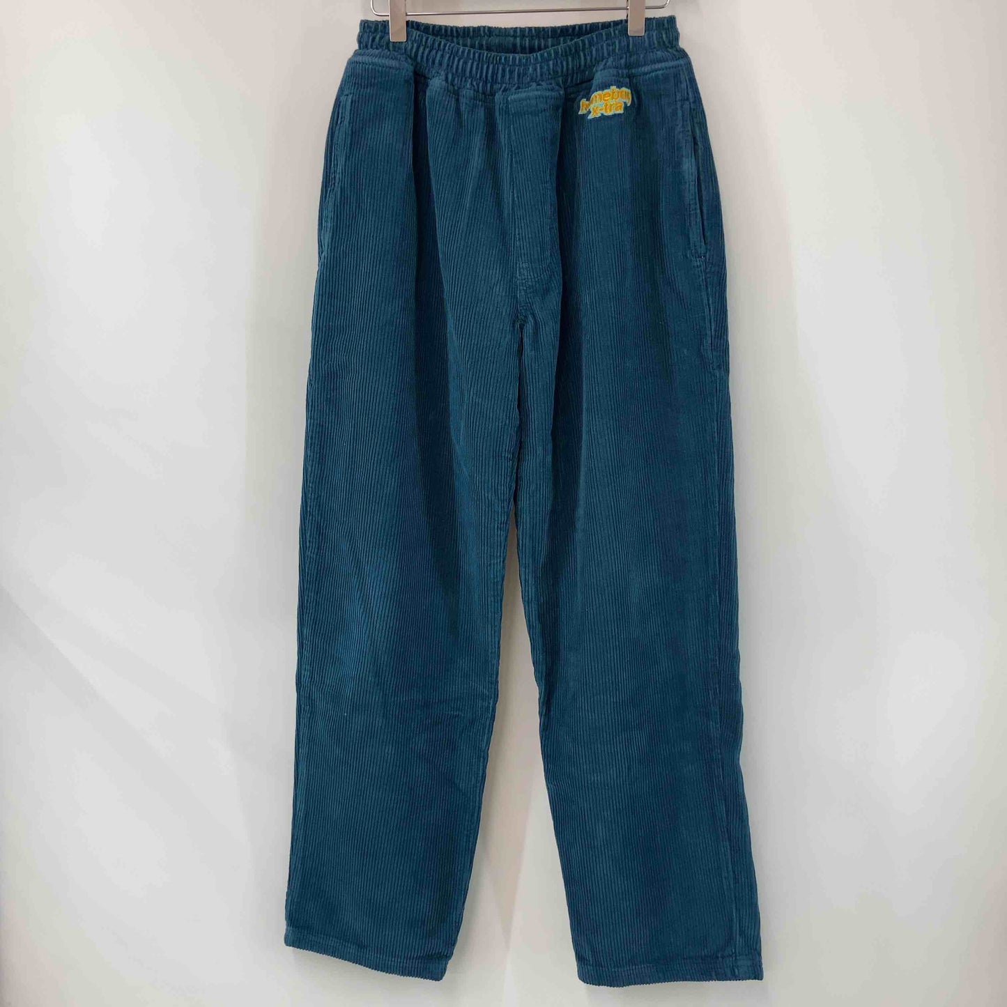 home boy ホームボーイ コーデュロイ調 カジュアルパンツ ウエストゴム ワンポイントロゴ メンズ その他パンツ