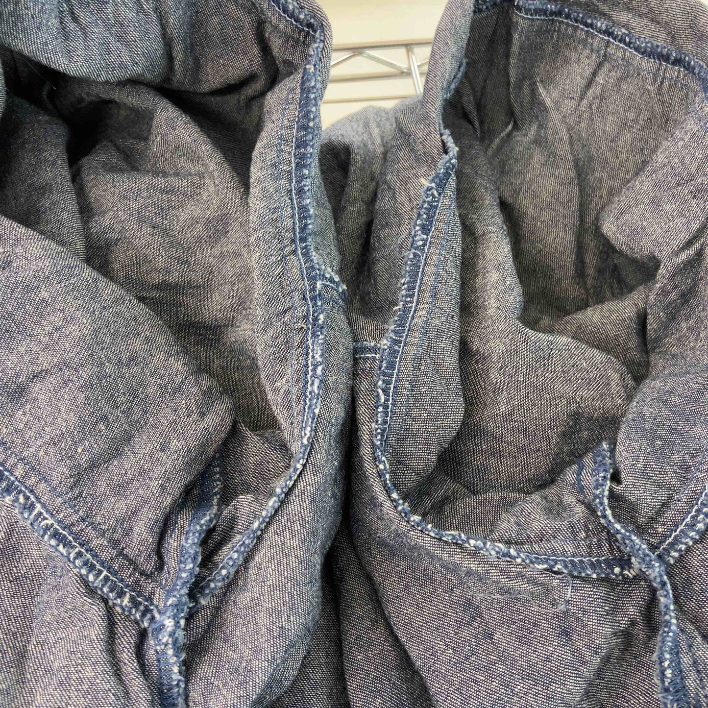 メンズ 長袖シャツ デニム ブルー