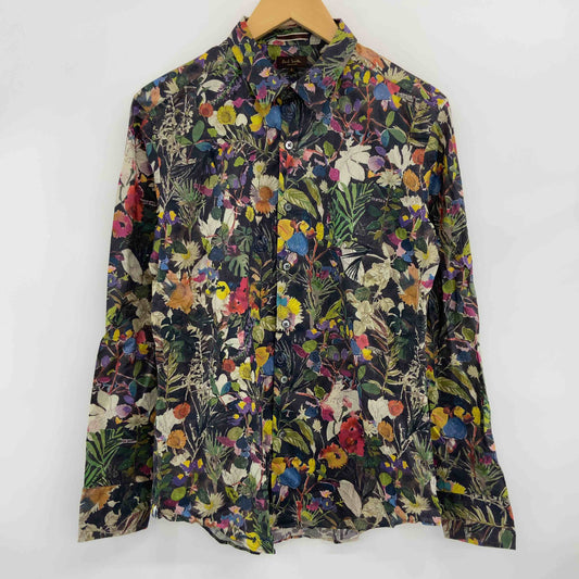 Paul Smith ポールスミス 　花柄　フラワープリント　水彩画風　メンズ 長袖シャツ