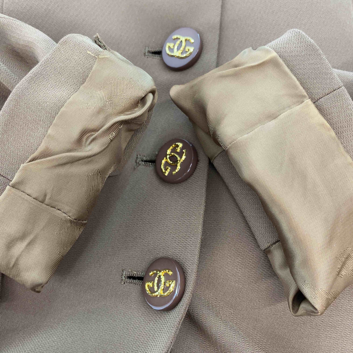 伊太利屋 イタリヤ レディース テーラードジャケット パンツ セットアップ 茶