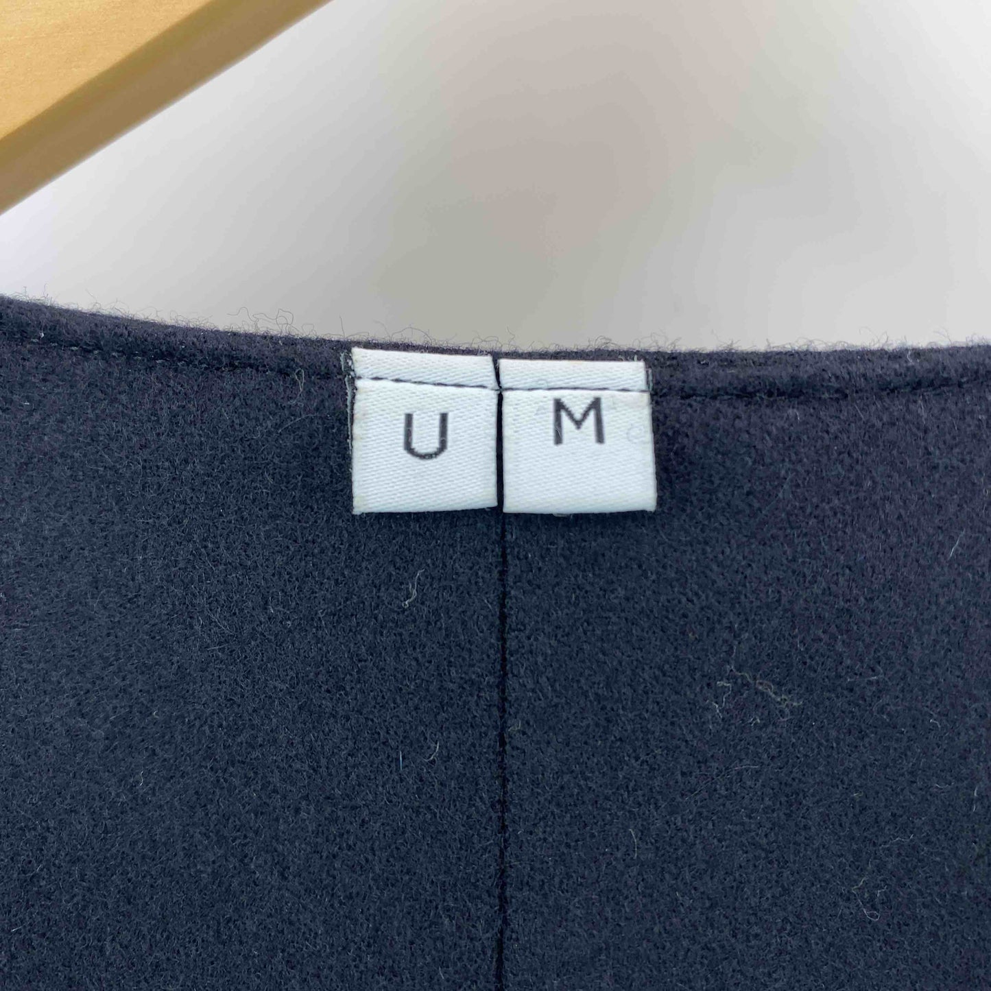 undecorated MAN アンデコレイテッドマン メンズ ノーカラージャケット ウール ブラック パッチポケット センターベント