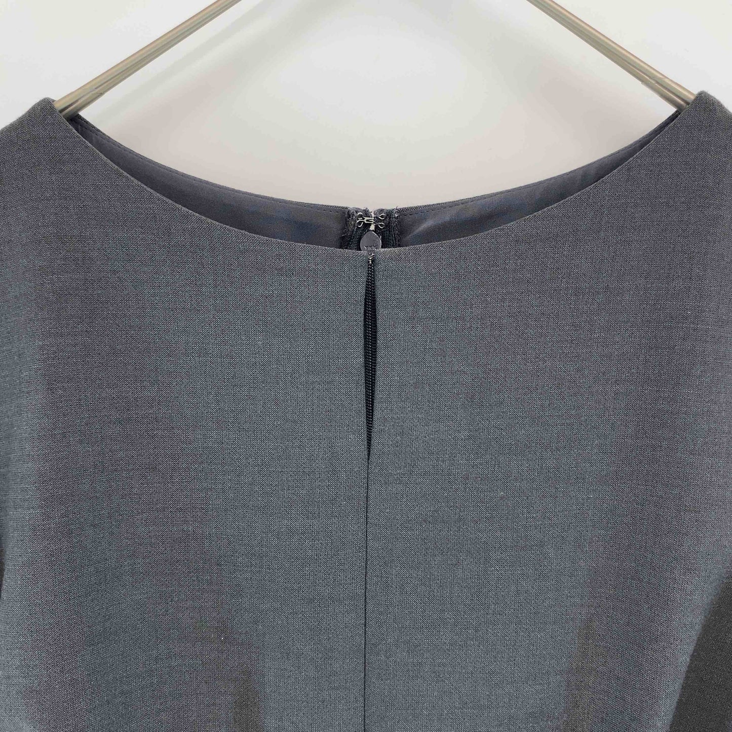 UNITED ARROWS green label relaxing ユナイテッドアローズグリーンレーベルリラクシング レディース 長袖ワンピース チャコールグレー ウエストタック