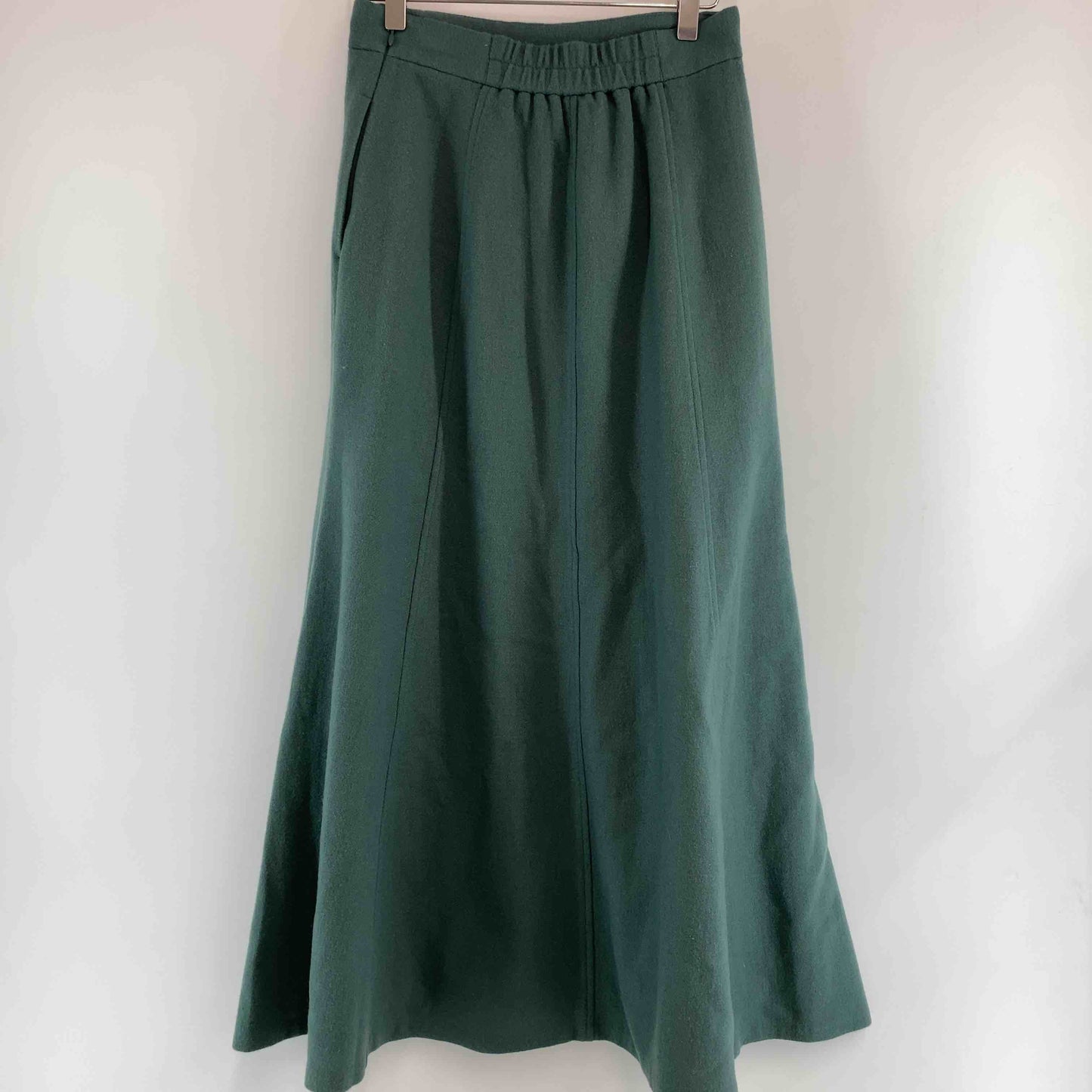 UNITED ARROWS green label relaxing ユナイテッドアローズグリーンレーベルリラクシング レディース ロングスカート ウール混 グリーン