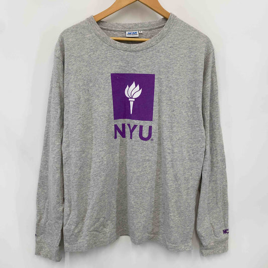NCAA　エヌシーエーエー　NYU　グレー　サイズF  メンズ Tシャツ（長袖）