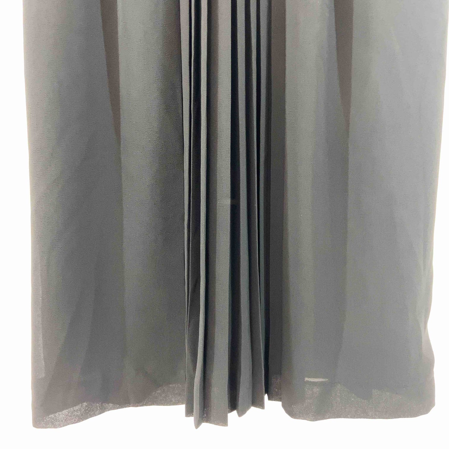 SOIRBENIR ソワール べニール レディース 半袖ワンピース サイズ7 肩パット 袖透け感あり ブラック