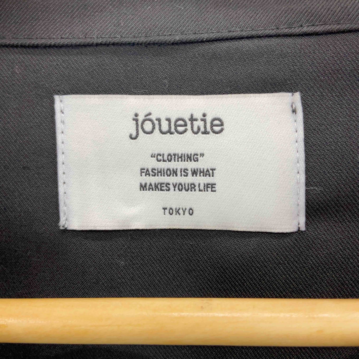 jouetie ジュエティー レディース トレンチコート ブラック シンプル 無地