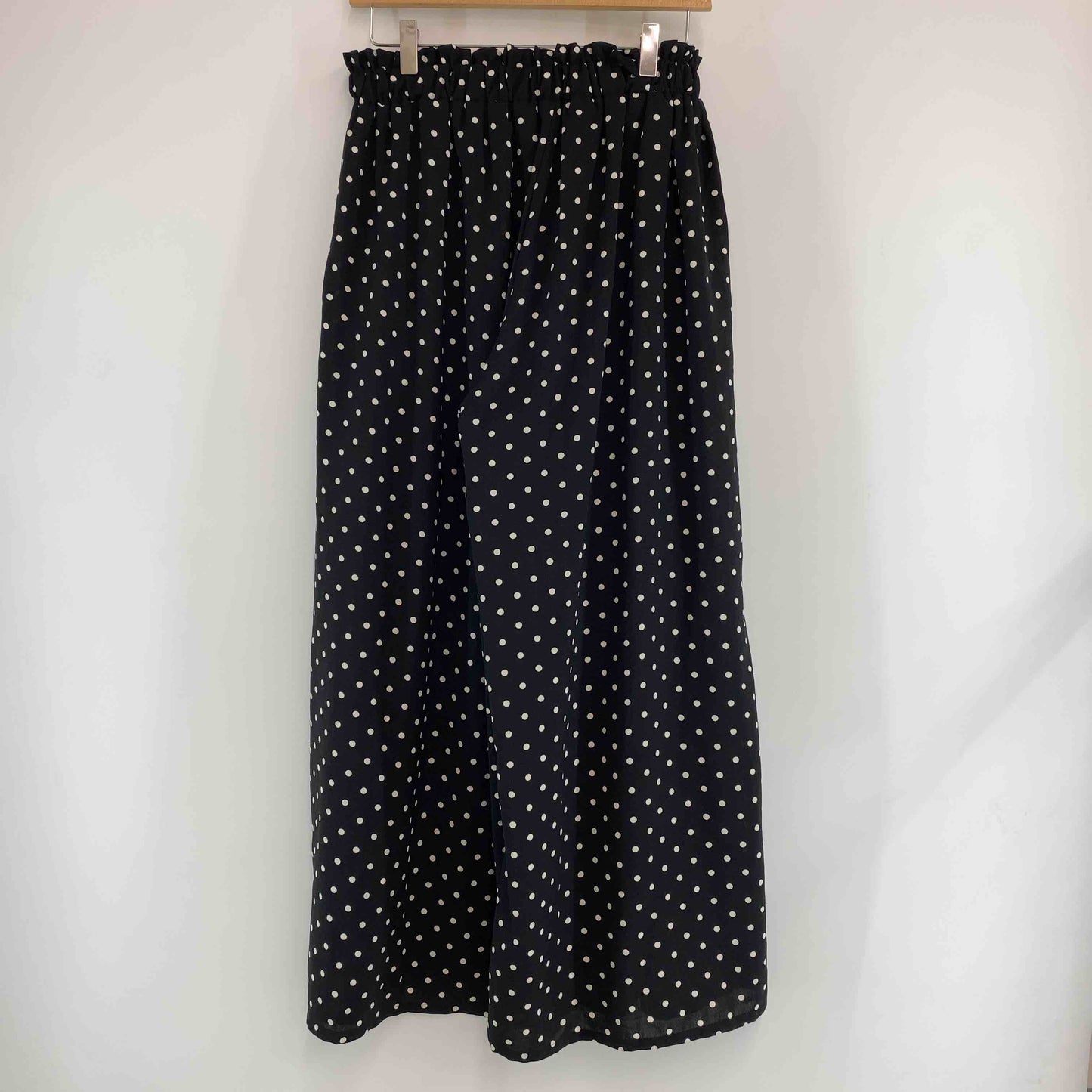 EditSheen エディットシーンレディース カジュアルパンツ ワイドパンツ ドット柄 ブラック