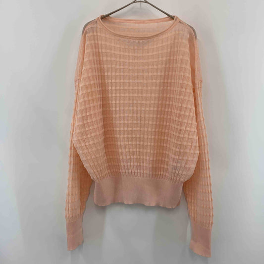 LOWRYS FARM ローリーズファーム レディース　ニット　セーター　薄手　ボートネック　ピンク