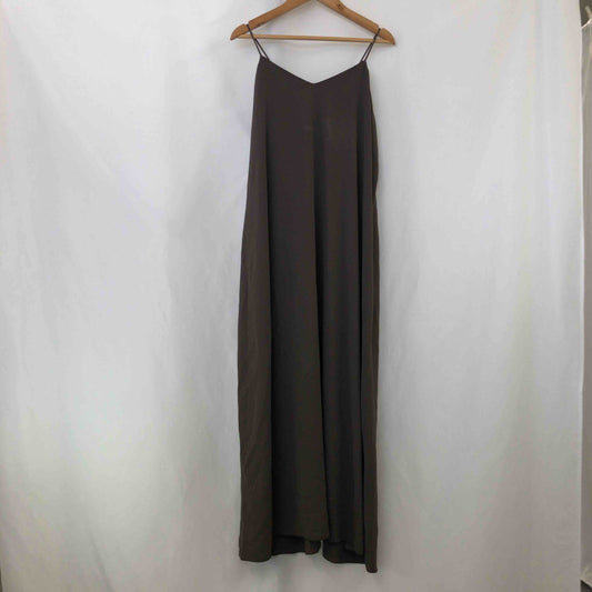 自由区  レディース キャミワンピース ロング丈 ダークブラウン tk