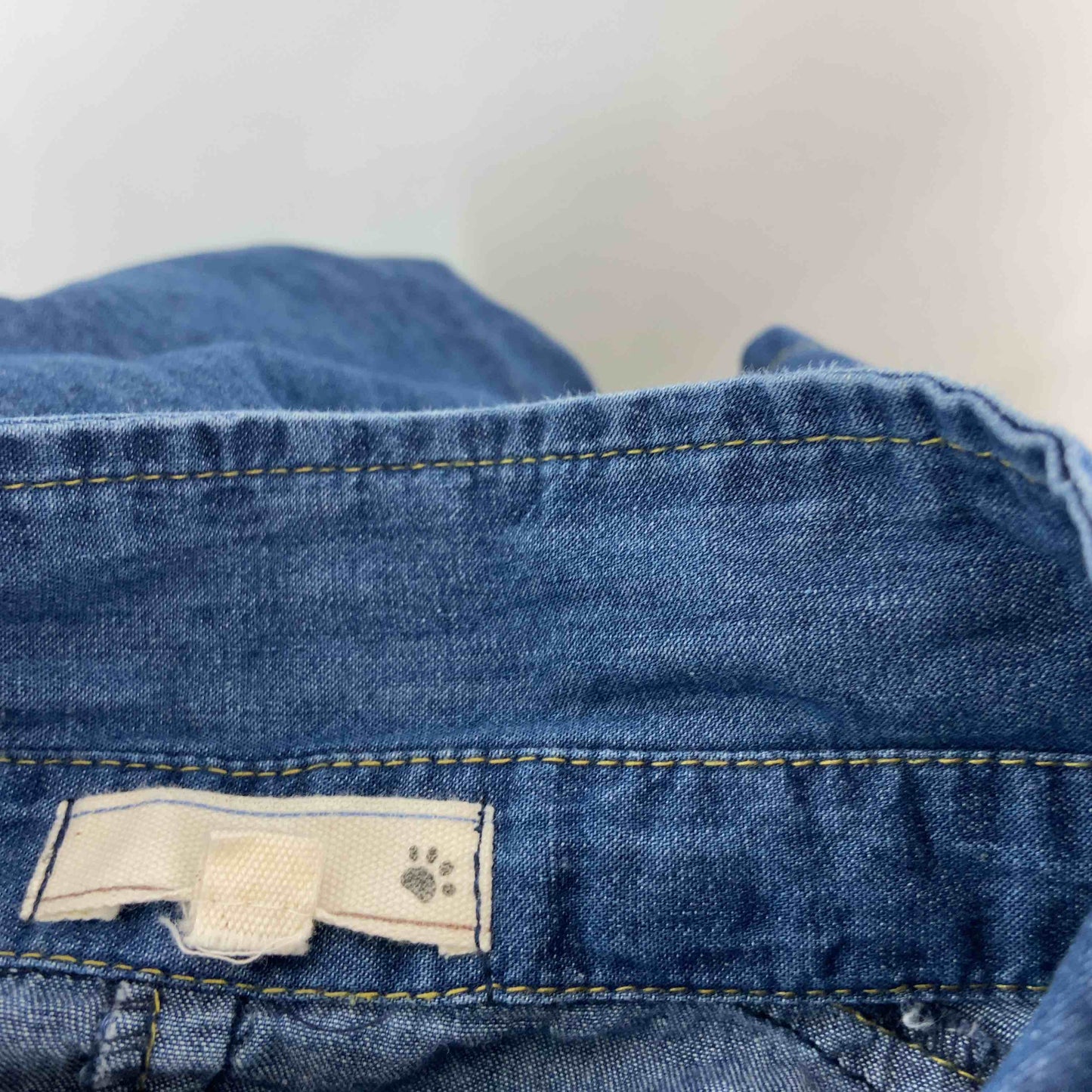 レディース 半袖シャツ/ブラウス デニムシャツ ブルー