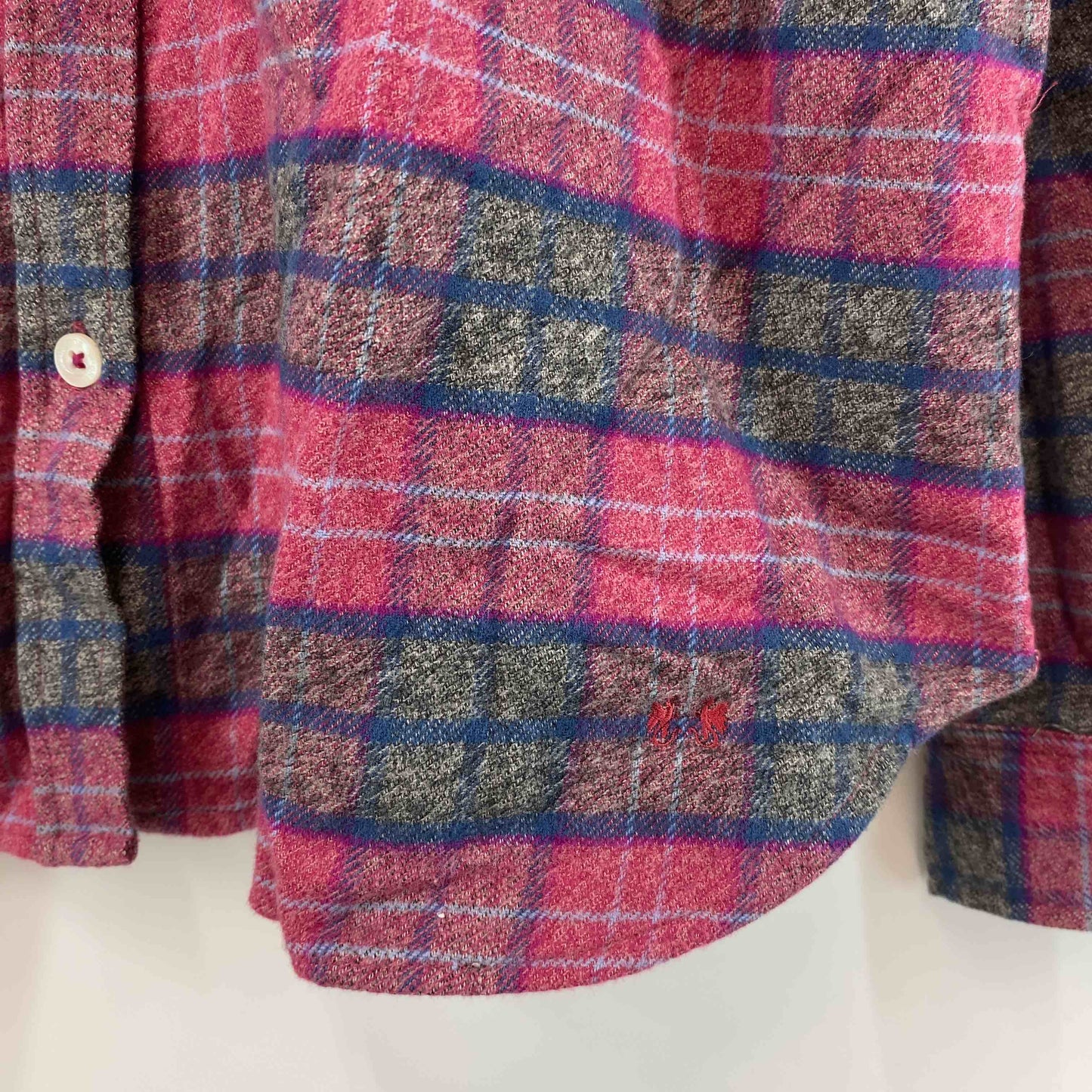 McGREGOR マクレガー レディース 長袖　ネルシャツ　チェック　ピンク　グレー