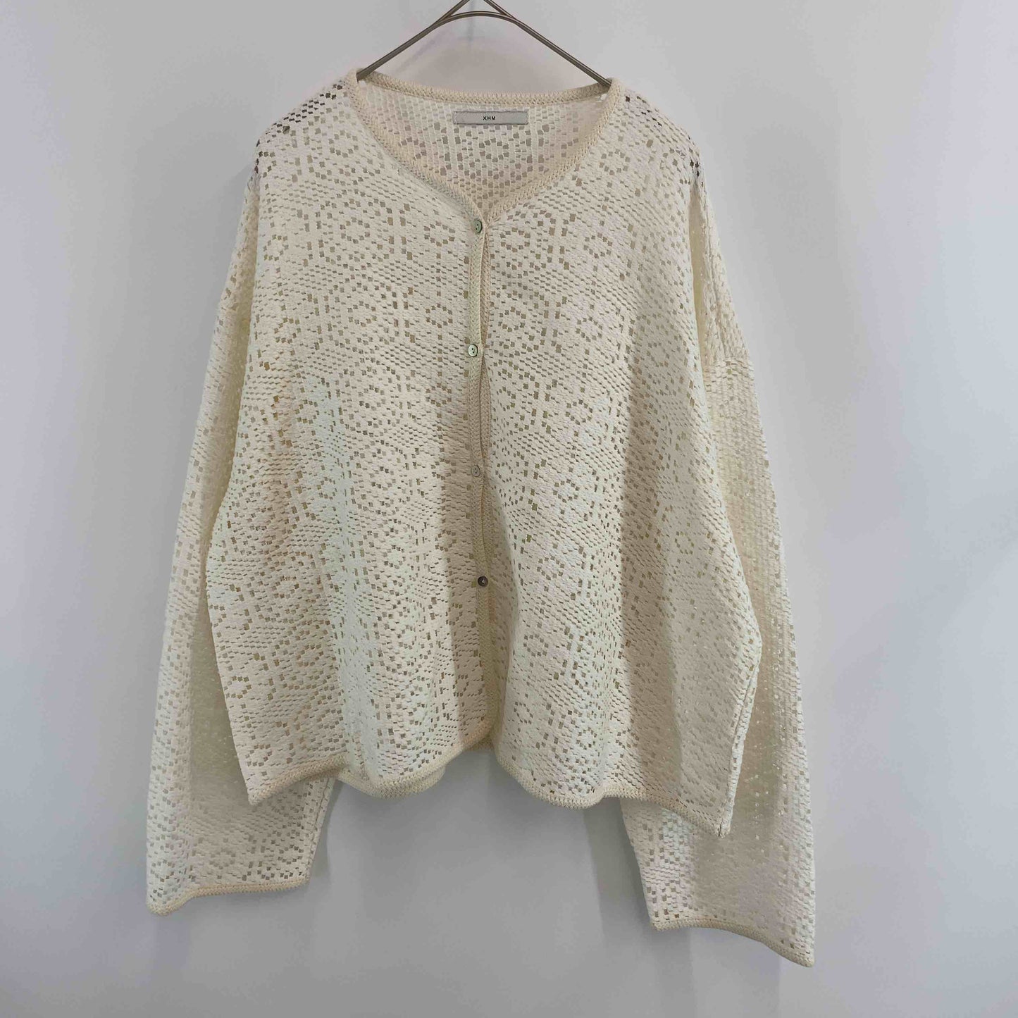 ノーブランド  ホワイト レース サマーカーディガン レディース カーディガン