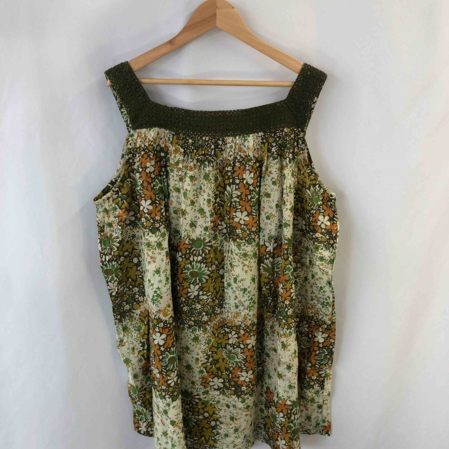 India form kkhouse  レディース キャミソール グリーン 花柄 tk