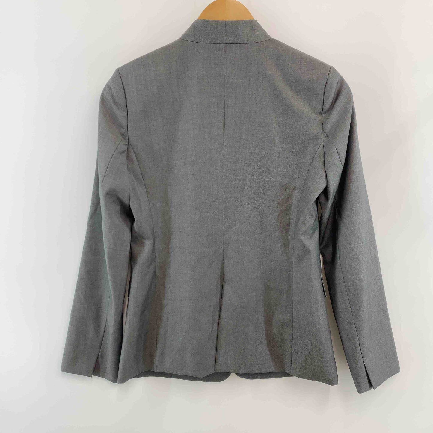 UNITED ARROWS ユナイテッドアローズ レディース ノーカラージャケット グレー ウール