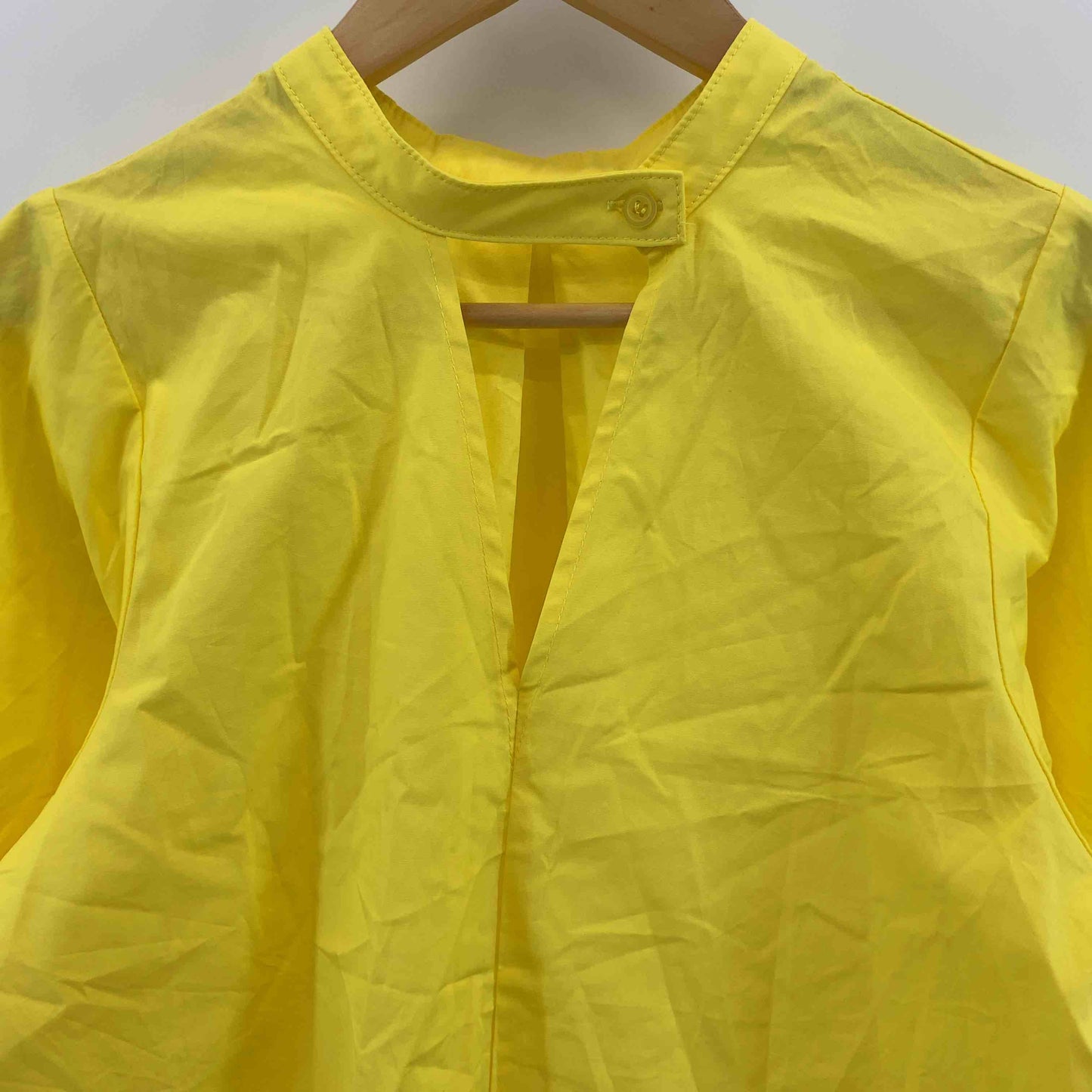 BonjourSagan ボンジュールサガン レディース 七分袖シャツ/ブラウス イエロー コットン