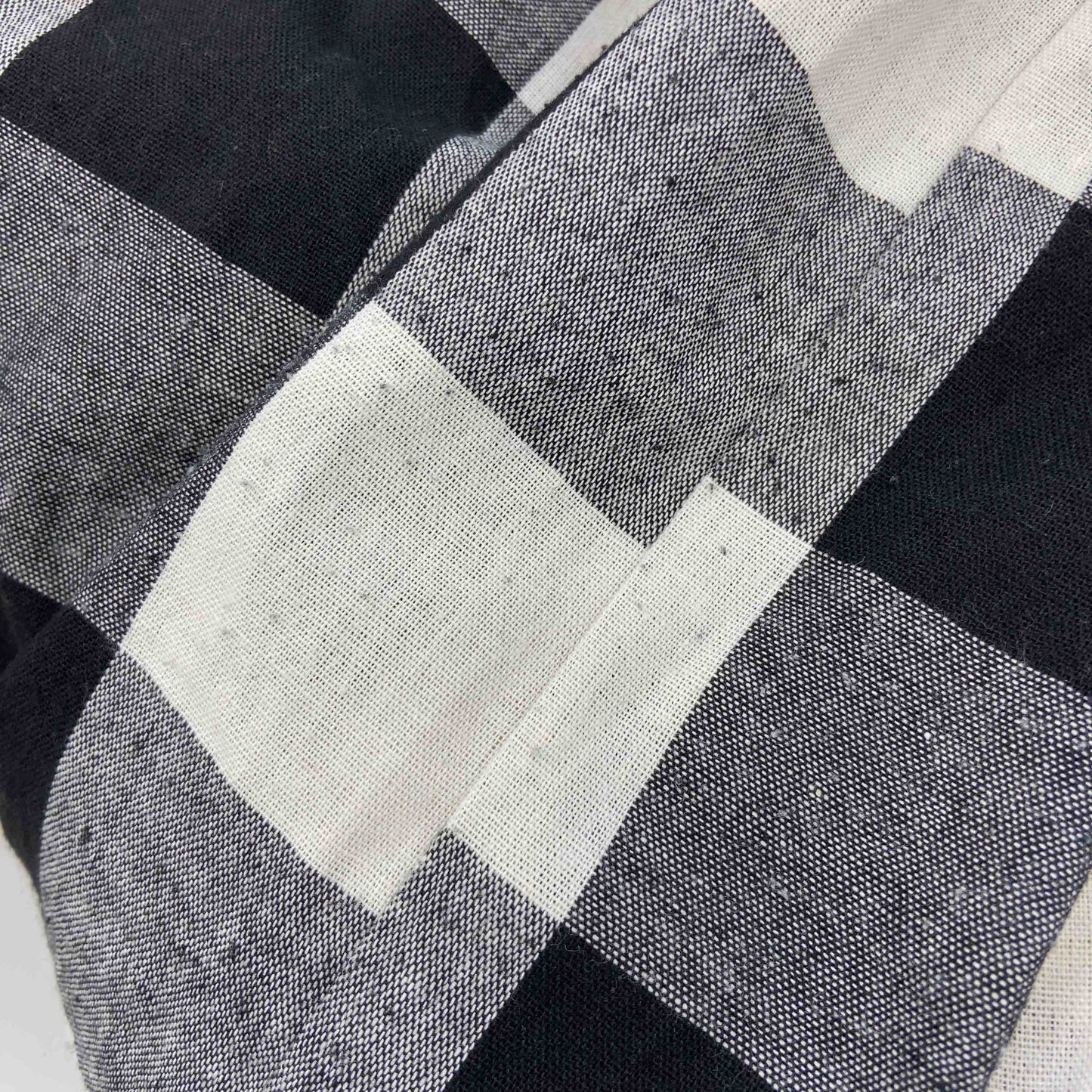 レディース ノースリーブワンピース ブロックチェック 白黒