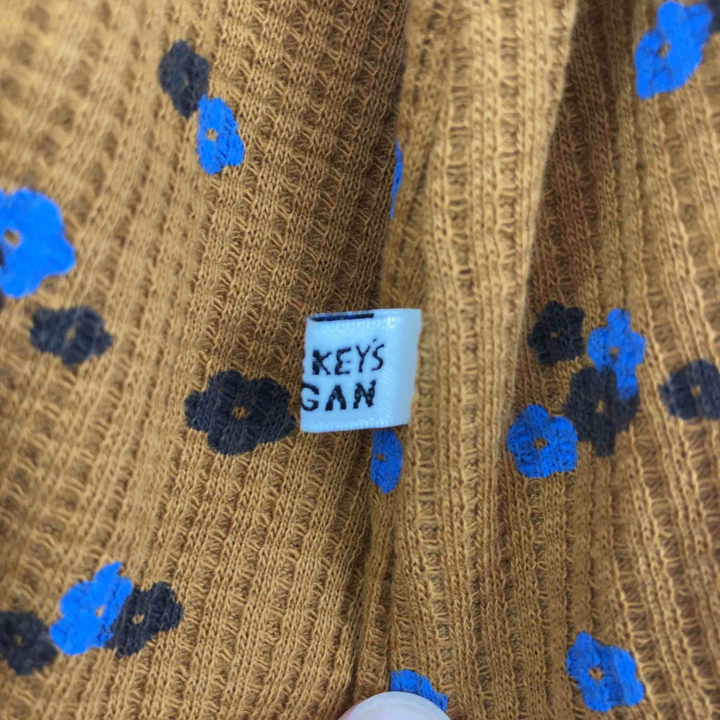 markey's  レディース カットソー（長袖）ブラウン 花柄 tk