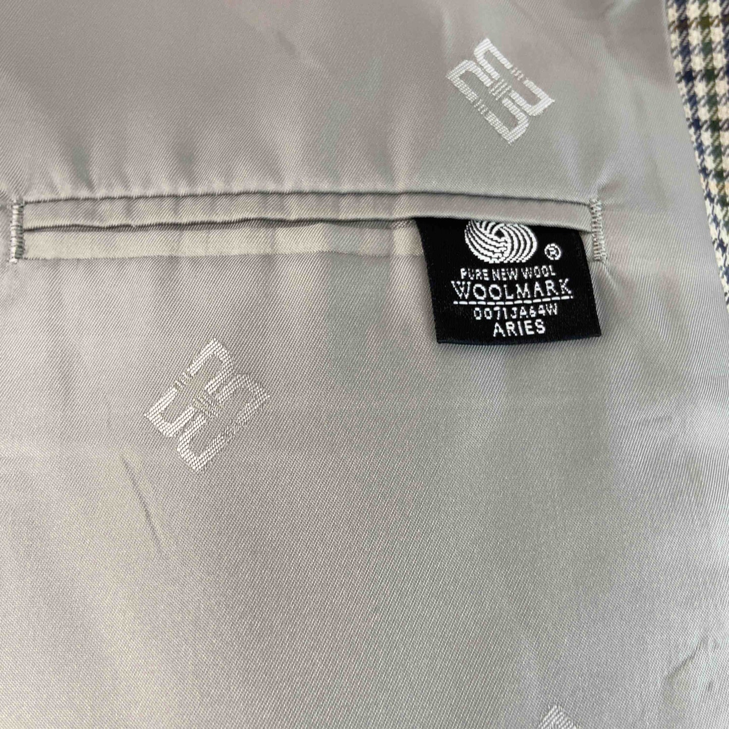 Daks ダックス メンズ テーラードジャケット 千鳥格子 グリーン系