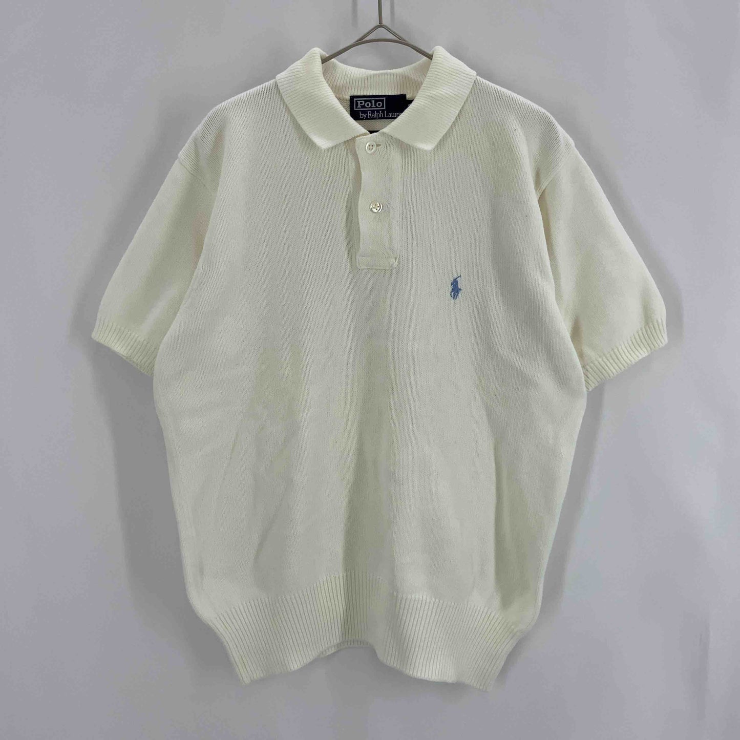 POLO RALPH LAUREN ポロラルフローレン メンズ ニット ポロシャツ オフ Ssize