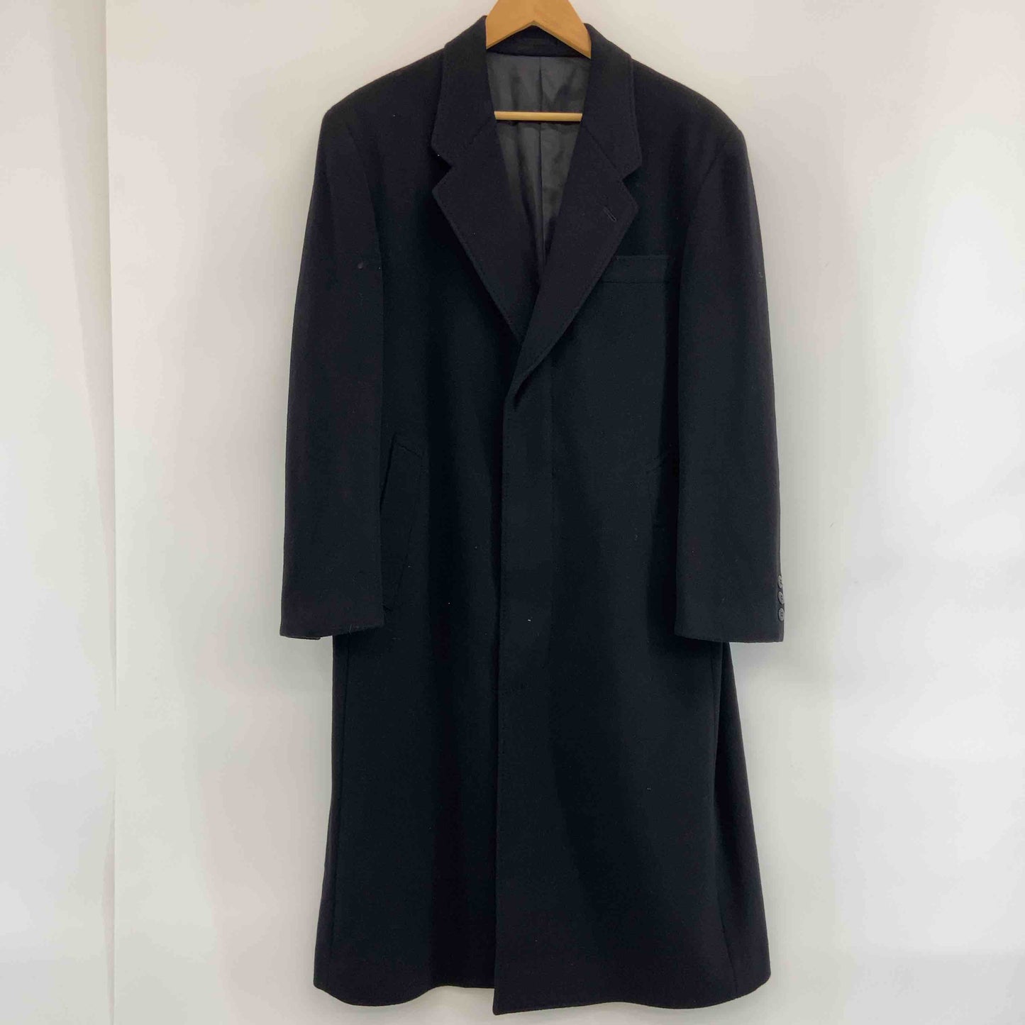 RAGLUX ラグラックス メンズ チェスターコート カシミヤ100％ 黒