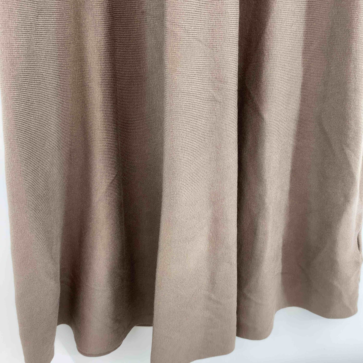 神戸レタス  レディース 長袖ワンピース ロング丈 ニット ブラウン