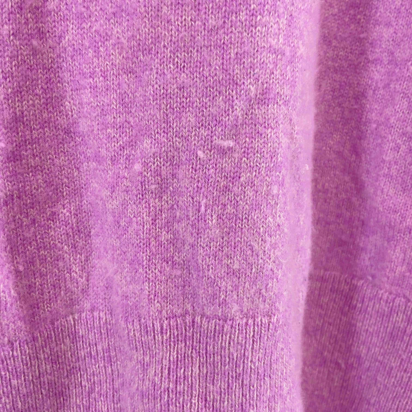 レディース 長袖　ニット　セーター　カシミア100％　紫