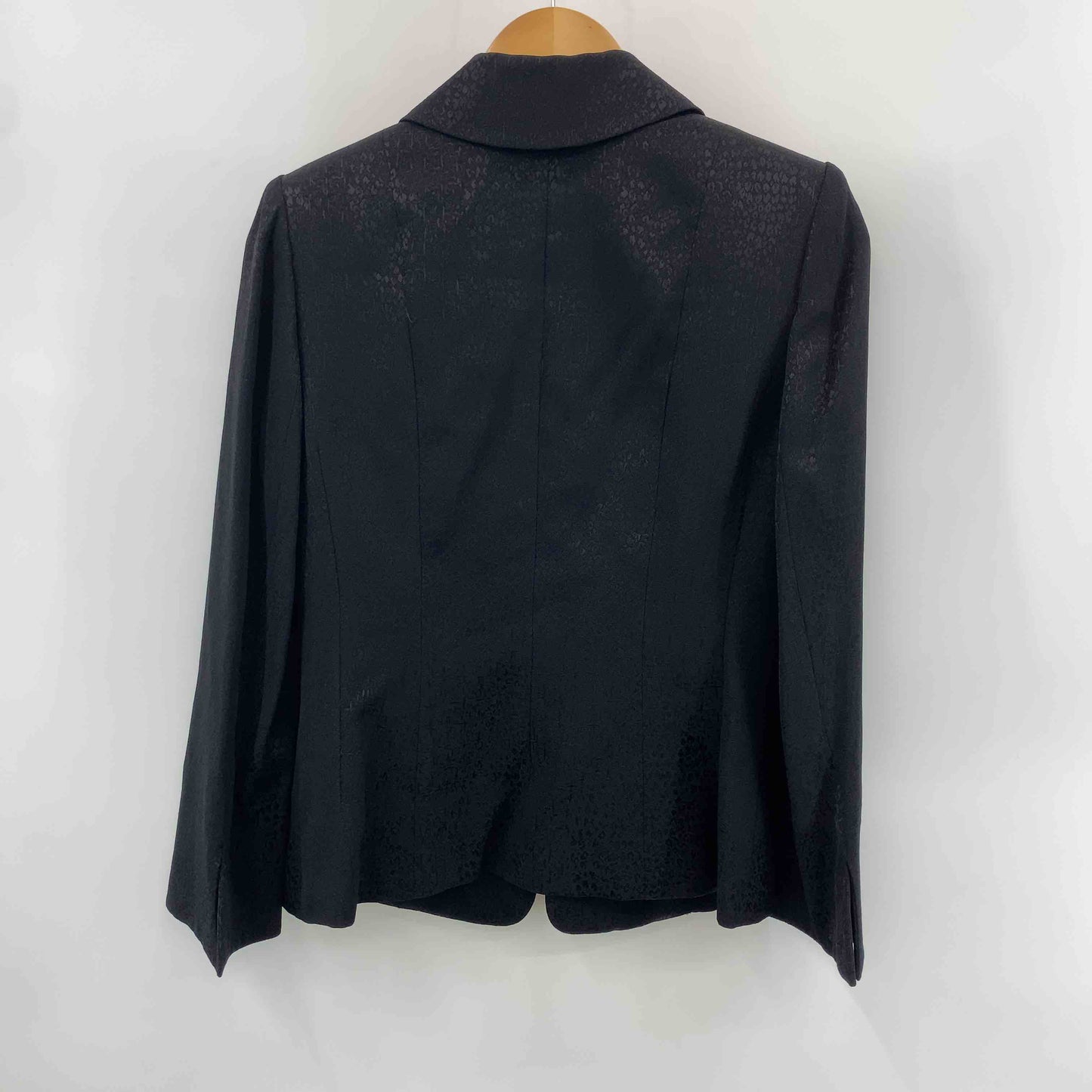 伊太利屋 イタリヤ レディース テーラードジャケット スカート セットアップ 総柄 黒