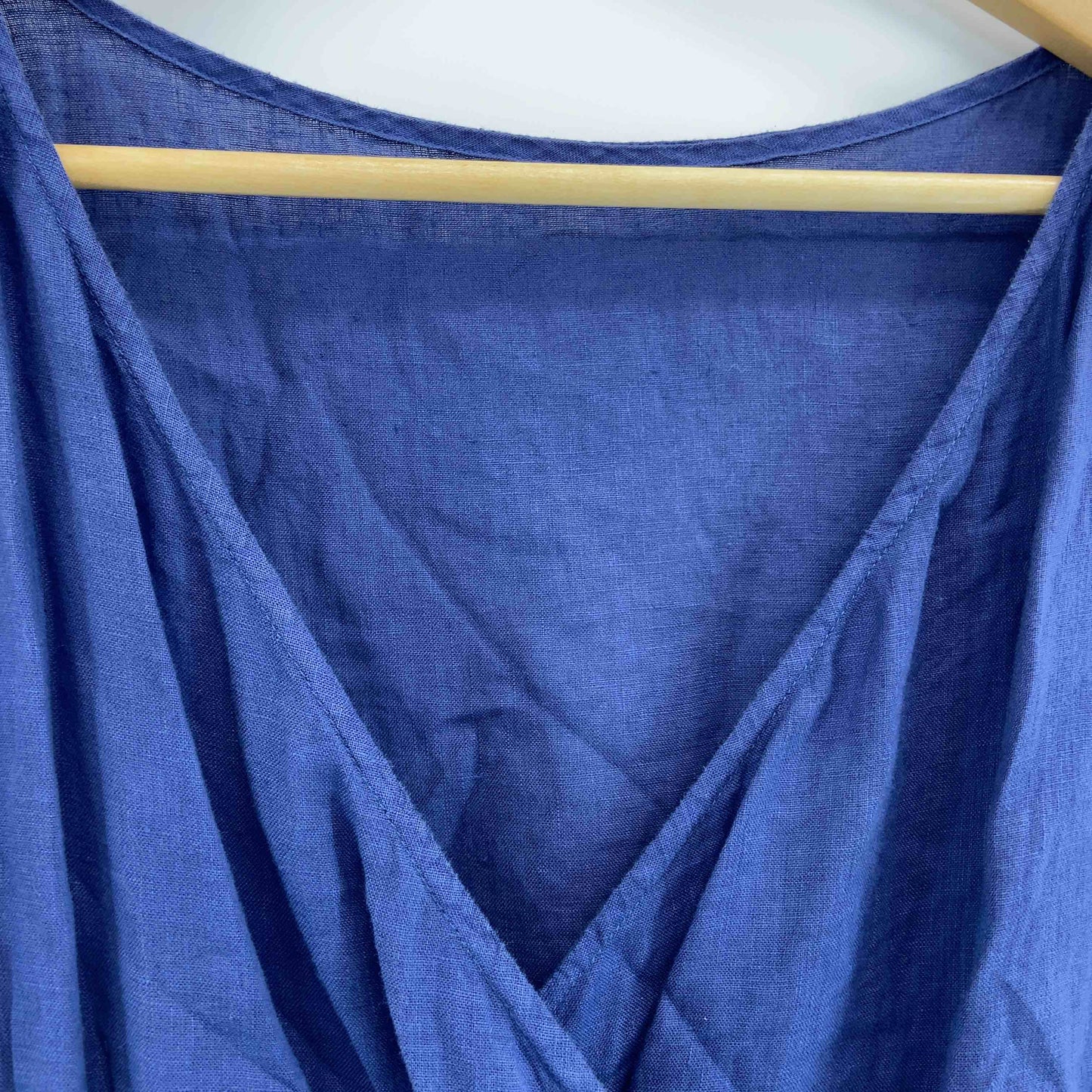 BEAUTY&YOUTH UNITED ARROWS ビューティーアンドユースユナイテッドアローズ レディース ノースリーブロングワンピース カシュクール ネイビー リネン