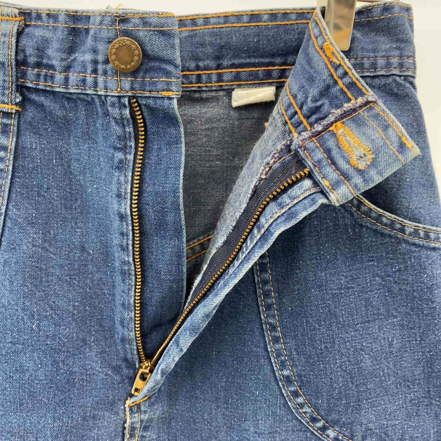 レディース ロングスカート デニム 青