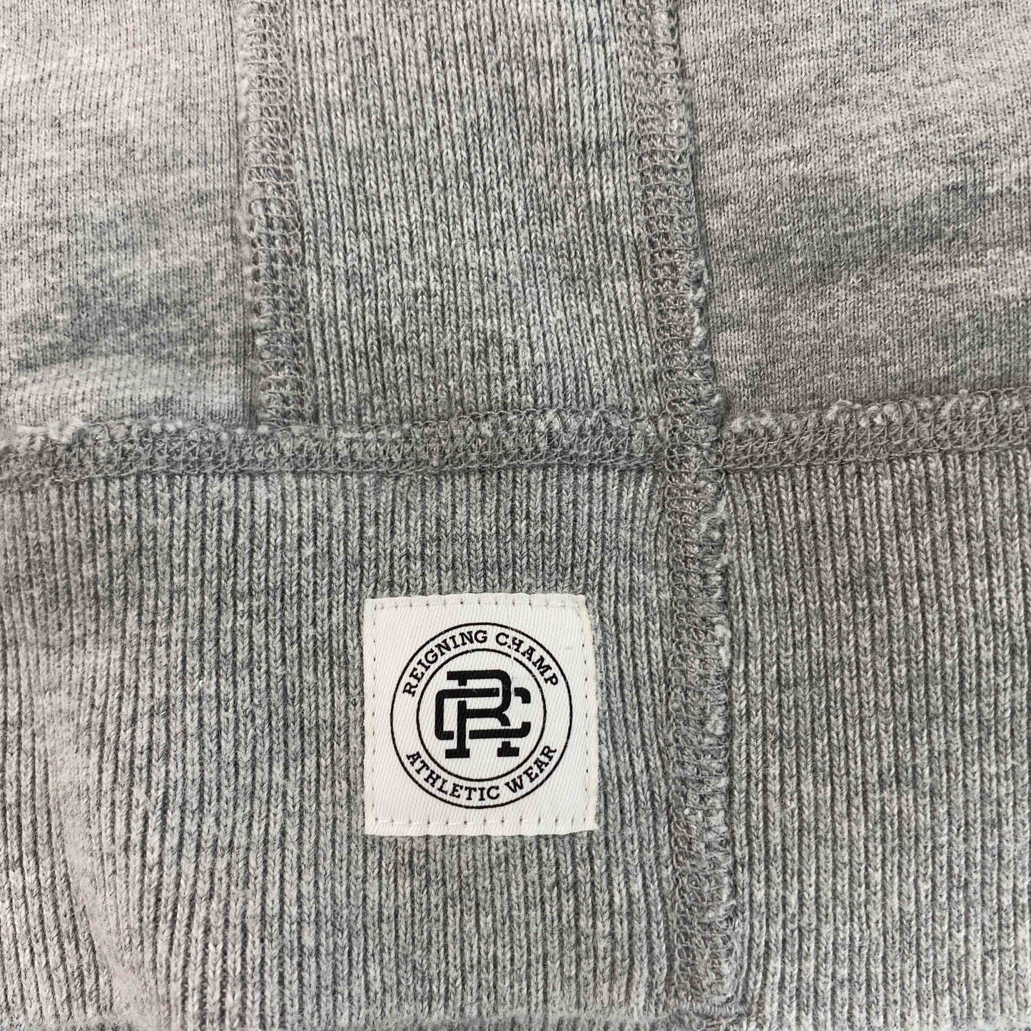 REIGNING CHAMP レイニングチャンプ メンズ スウェット グレー ラウンドネック 脇リブ切り替え