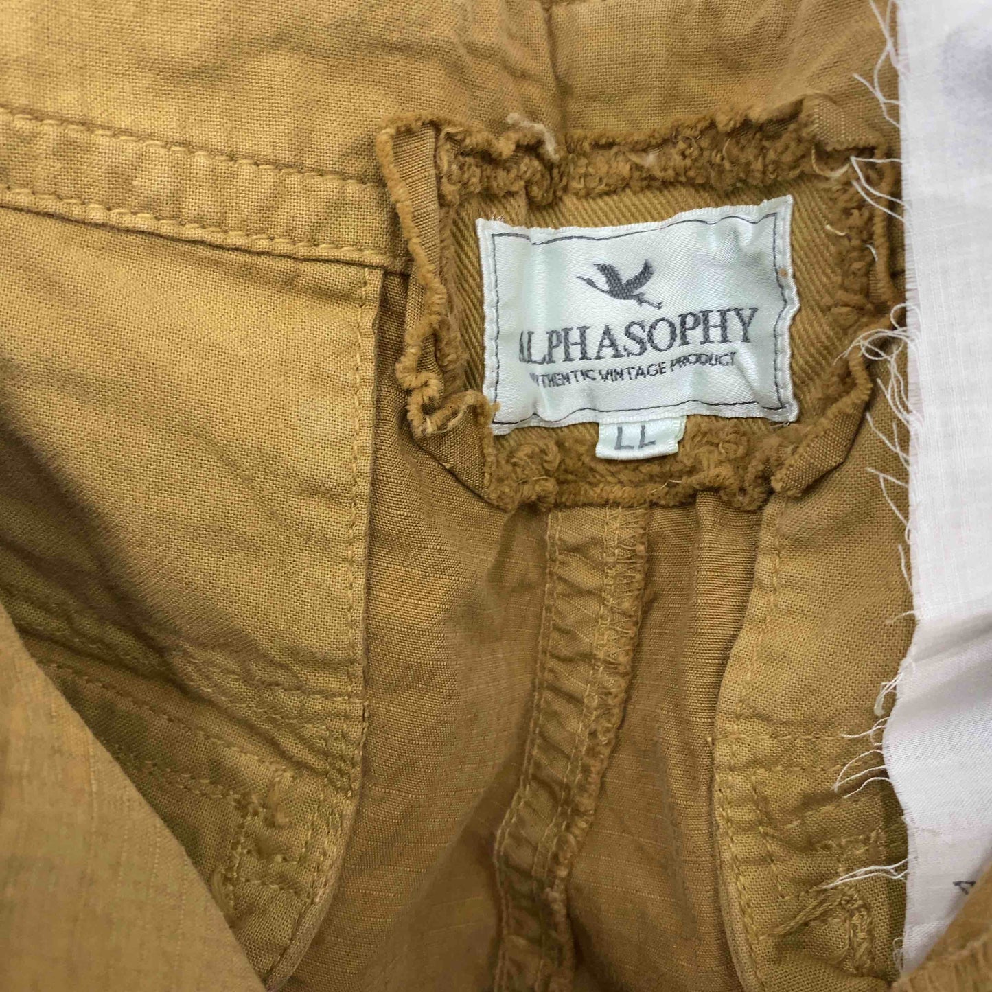 ALPHASOOHY メンズ カーゴパンツ　ベージュ