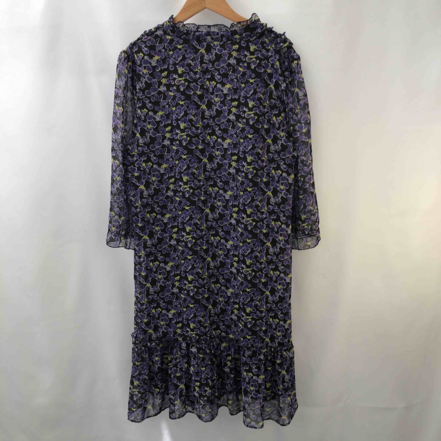 GALLERY VISCONTI ギャラリービスコンティ レディース 半袖ひざ丈ワンピース 紫 tk