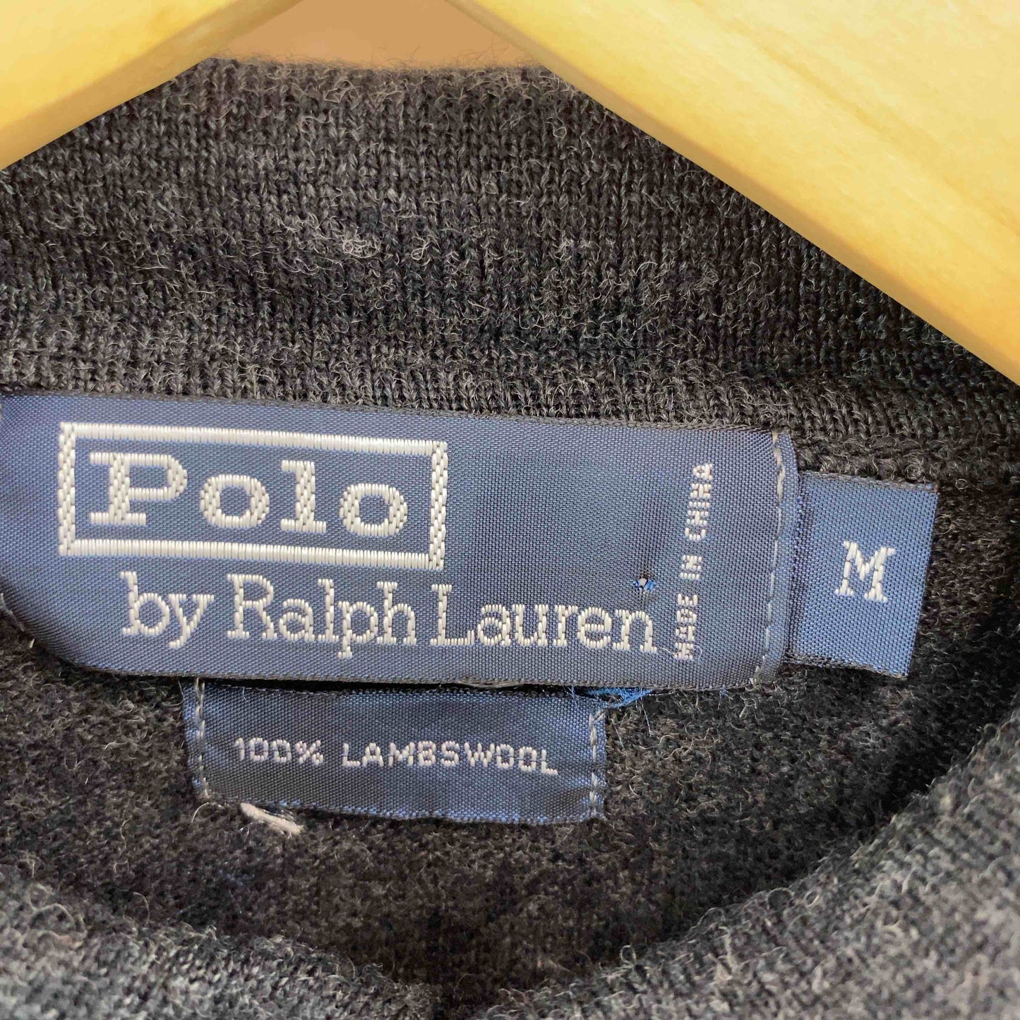 POLO RALPH LAUREN ポロラルフローレン メンズ ニット/セーター ポロシャツ風 チャコールグレー