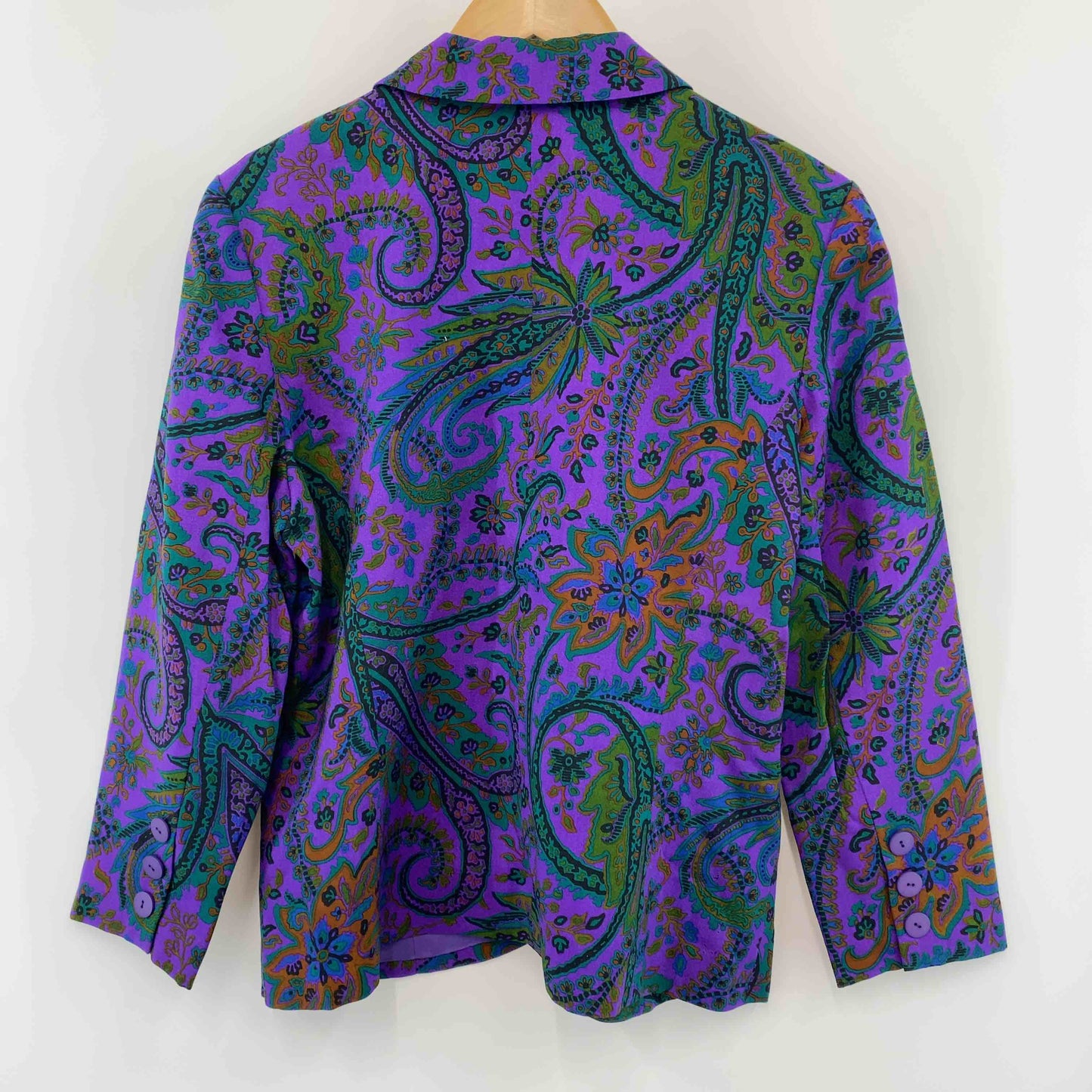 TAKEO NISHIDA タケオニシダ レディース ジャケット スカート セットアップ パープル 総柄