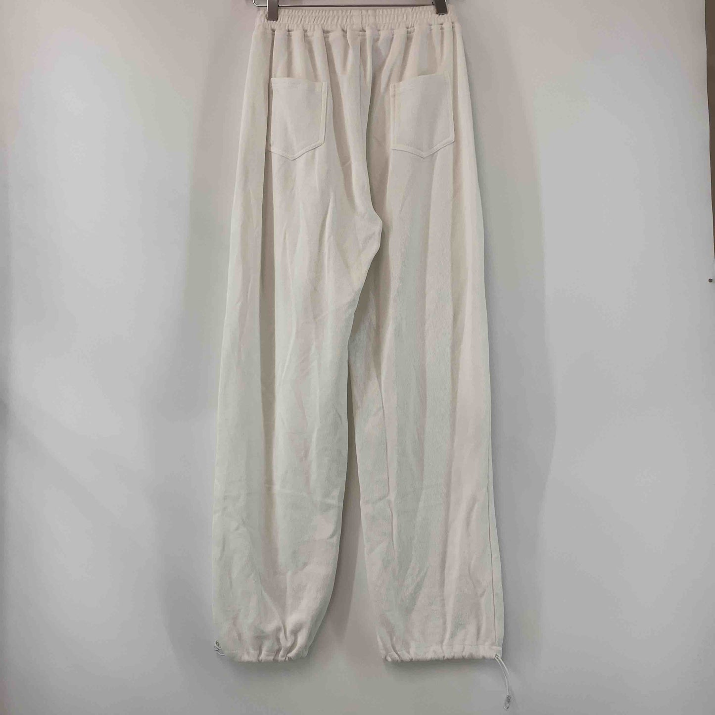 PAYCLOSET  スウェットパンツ ホワイト ドロスト  レディース カジュアルパンツ