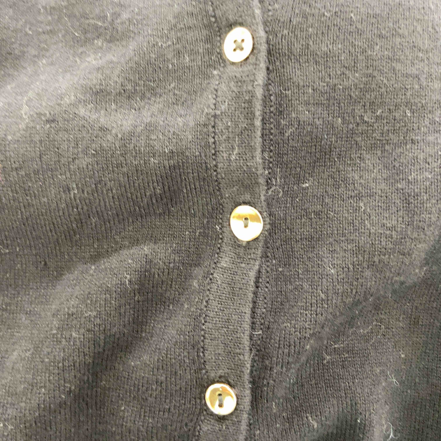 titivate ティティベイト　黒　ブラック　ボタンの形それぞれ少し異なる　レディース カーディガン　半袖　サイズL