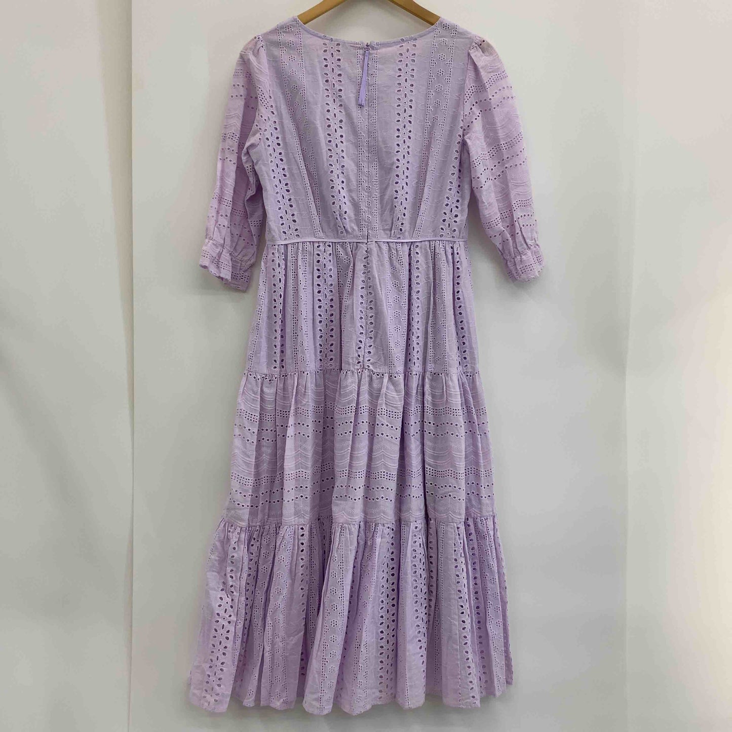 Rose　Tiara レディース 半袖ワンピース　パープル　花柄