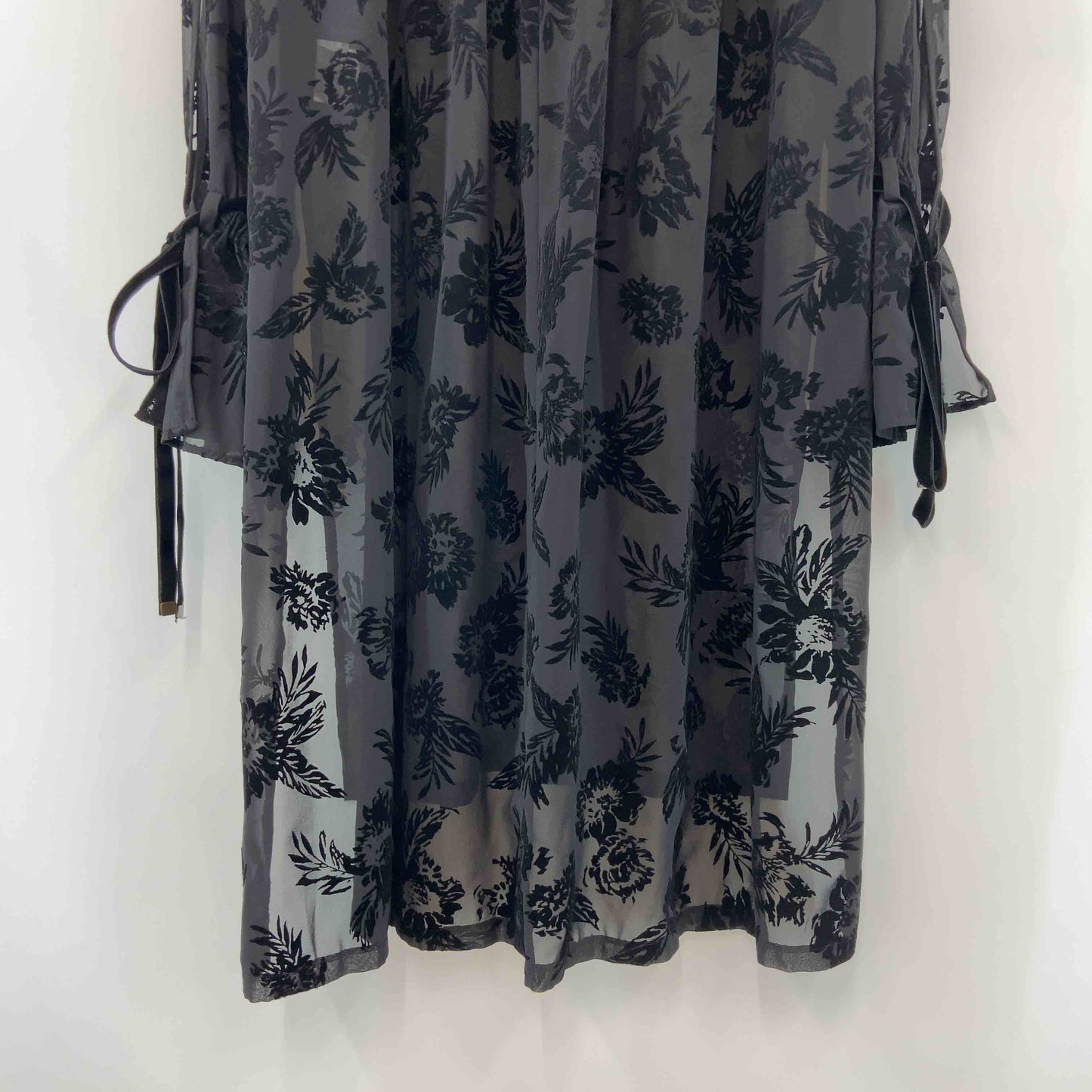 Lois CRAYON ロイスクレヨン レディース 長袖ワンピース シースルー ブラック