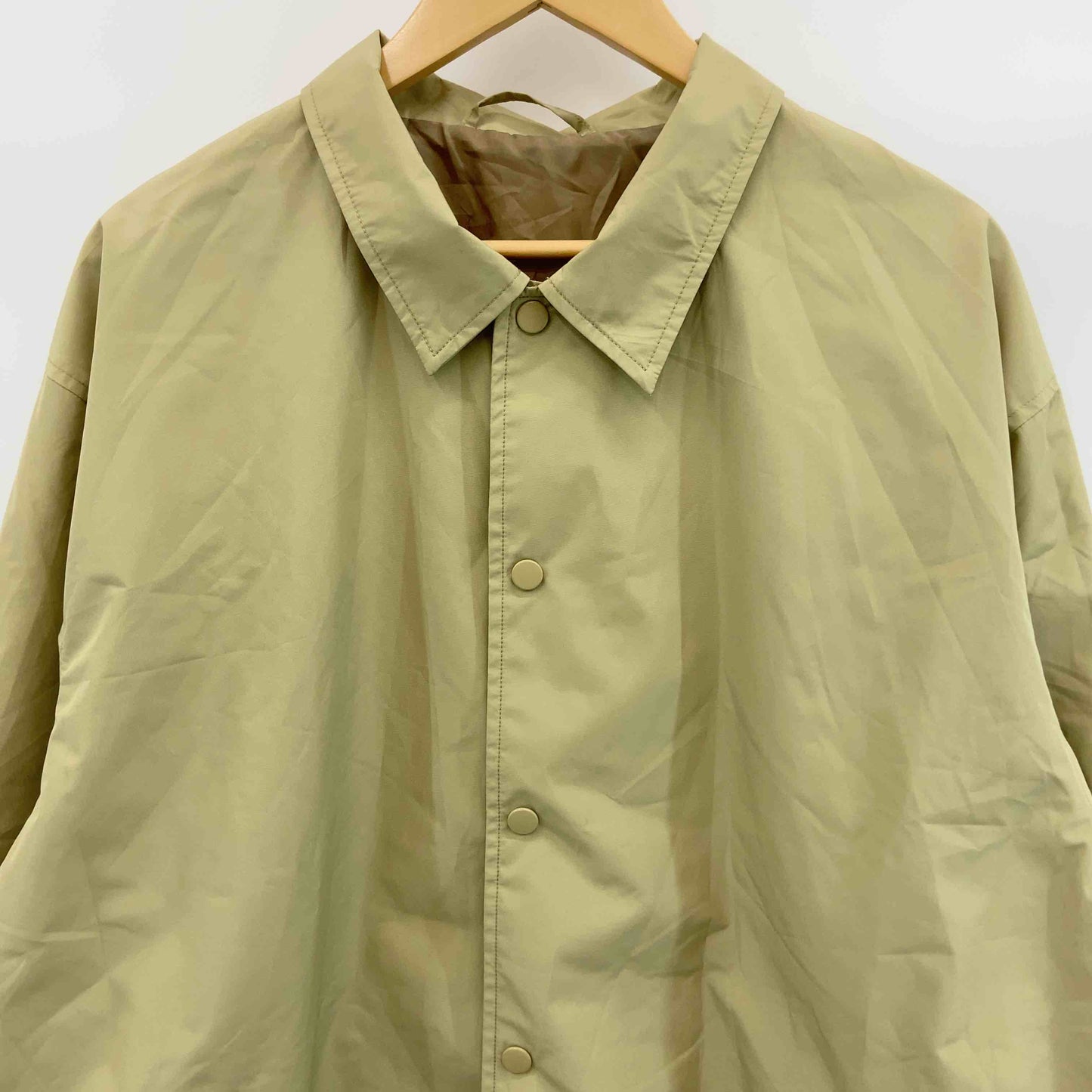 GU ジーユー メンズ ブルゾン ナイロンジャケット ベージュ