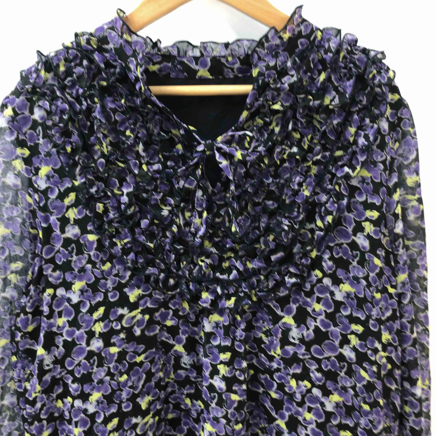 GALLERY VISCONTI ギャラリービスコンティ レディース 半袖ひざ丈ワンピース 紫 tk